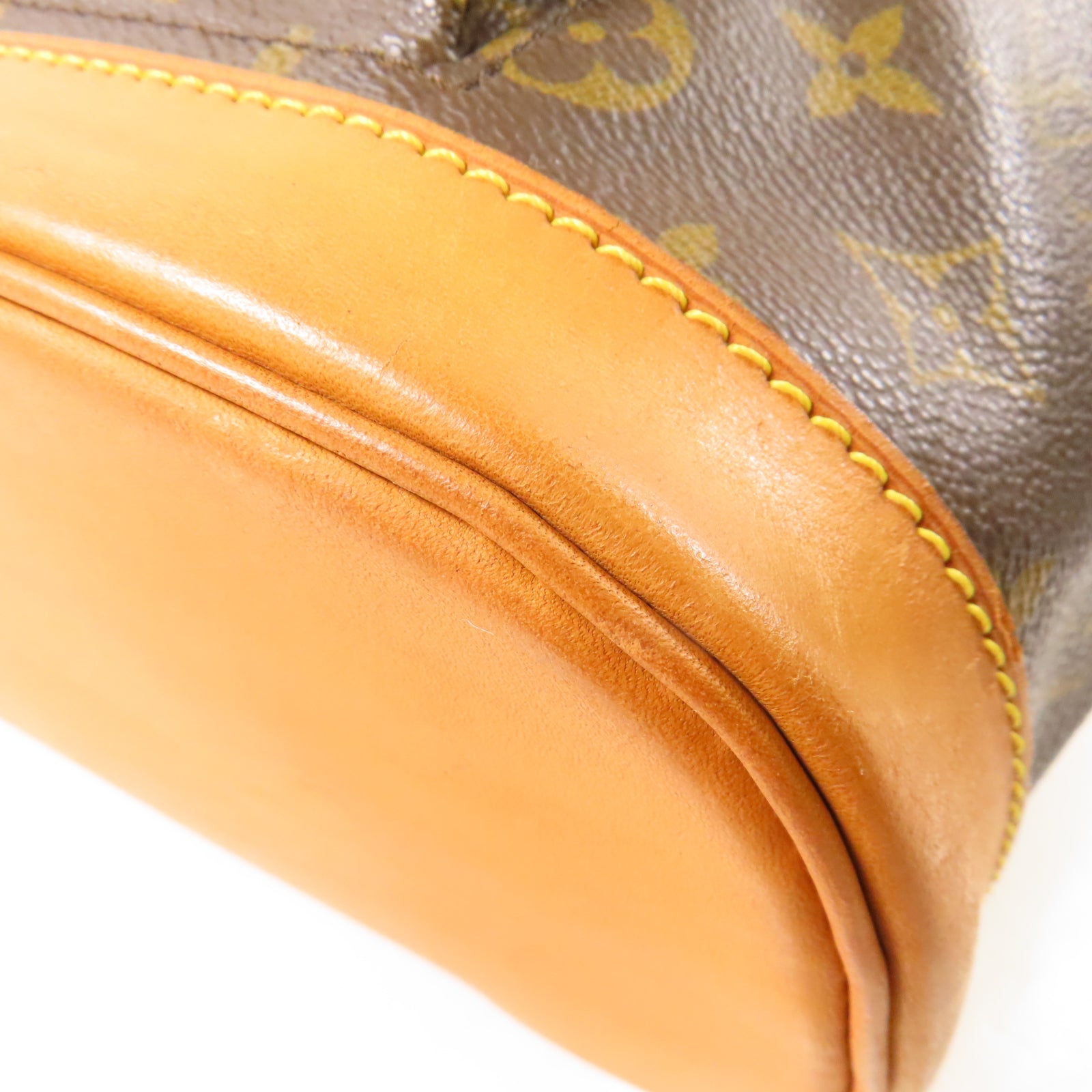 LOUIS VUITTON Monogram Montsouris MM金扣背包啡色