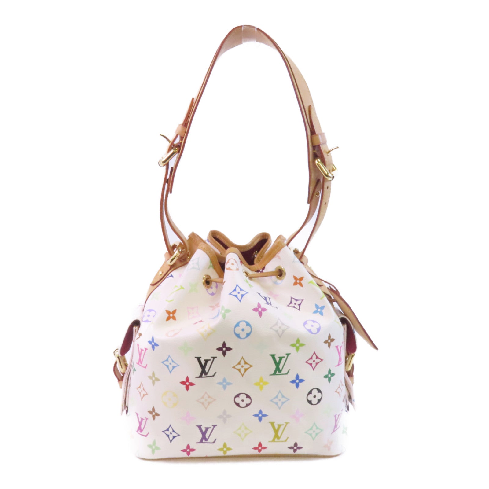 LOUIS VUITTON Monogram Multicolore Petit Noe金扣肩背袋