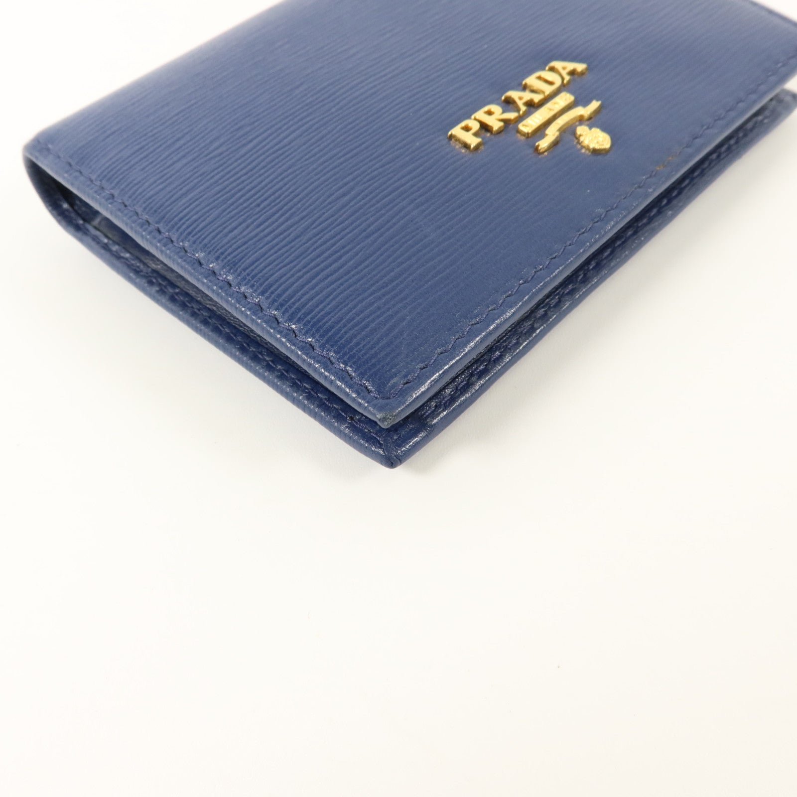 PRADA 牛皮皮革Bifold Wallet金扣錢包