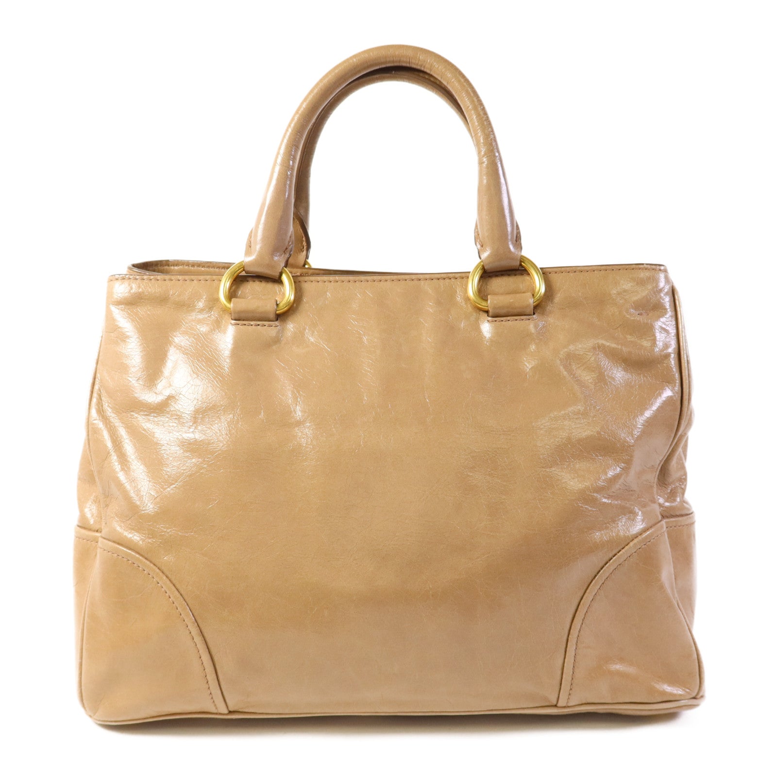 PRADA 牛皮皮革2 Way Shoulder金扣手挽肩背兩用袋