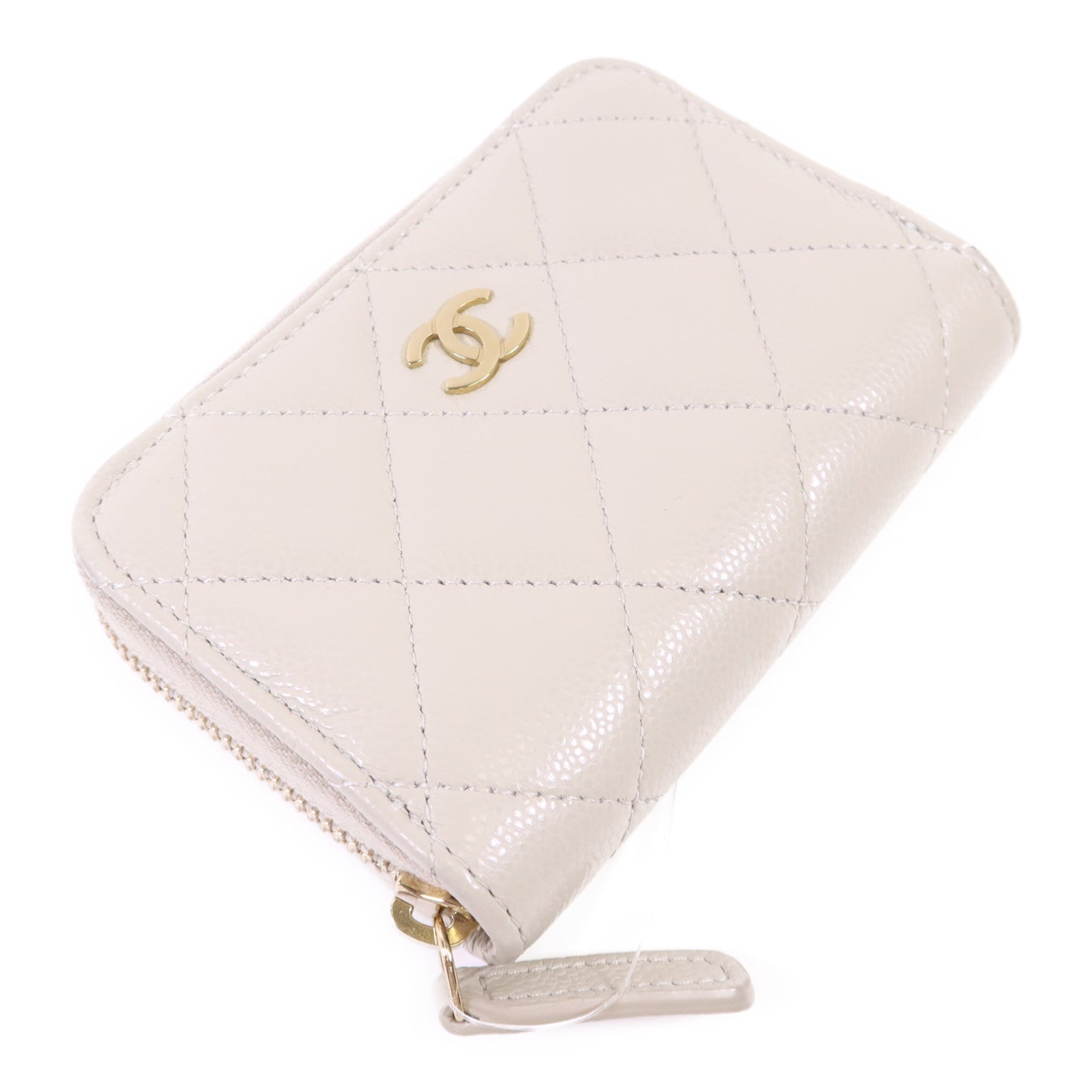 CHANEL 牛皮皮革Coin Case金扣零錢包