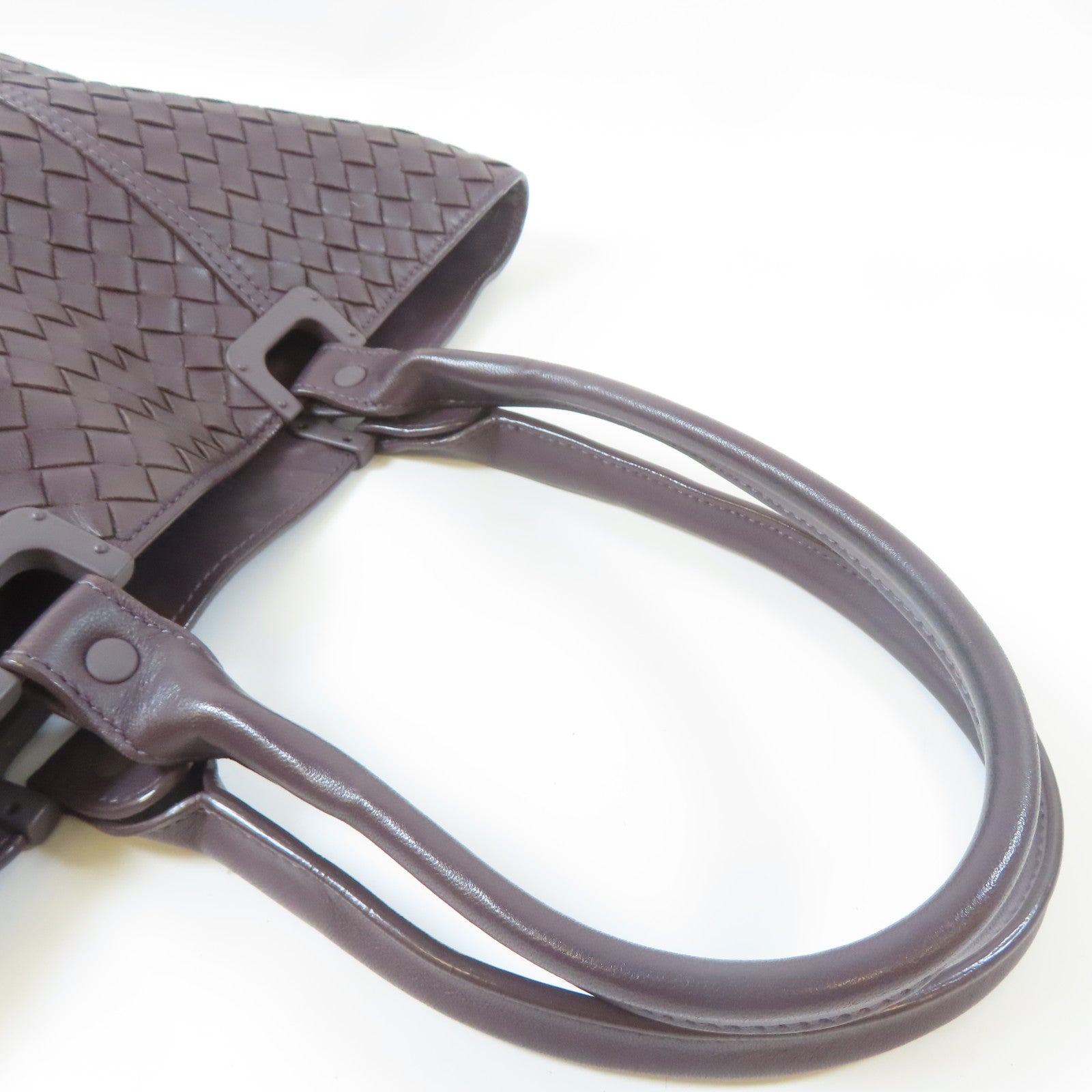 BOTTEGA VENETA 羊皮皮革Hand Bag手挽袋紫色