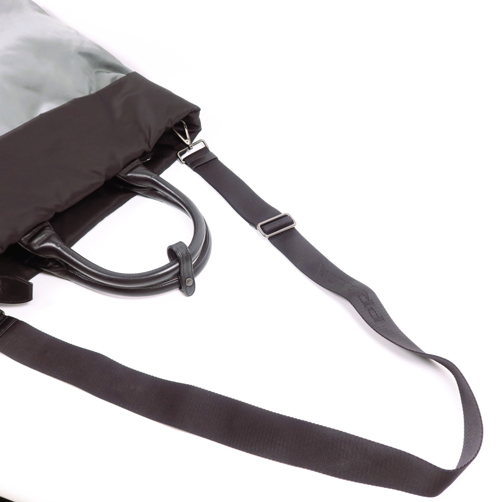 PRADA 尼龍2 Way Shoulder Bag銀扣手挽肩背兩用袋