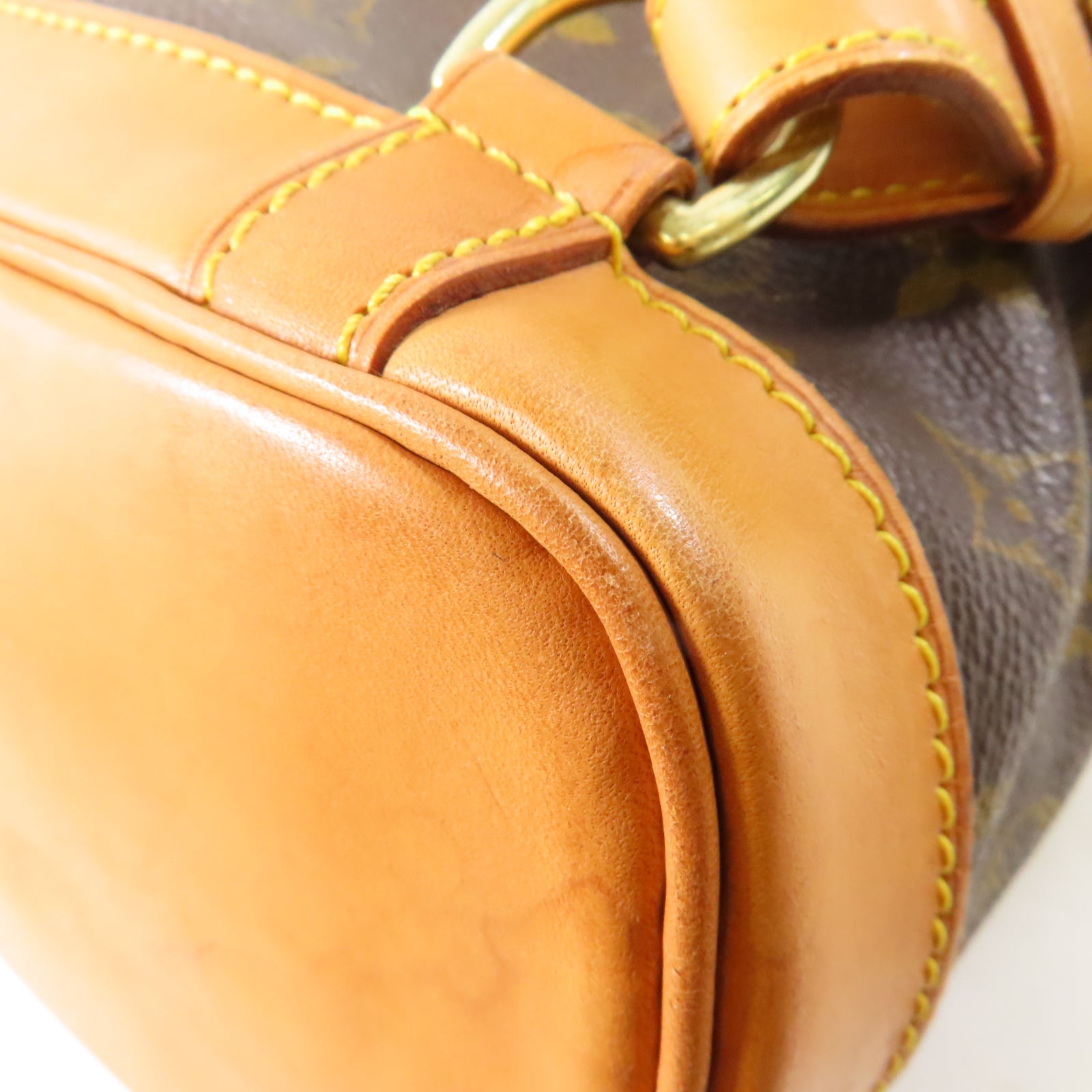LOUIS VUITTON Monogram Montsouris MM金扣背包啡色