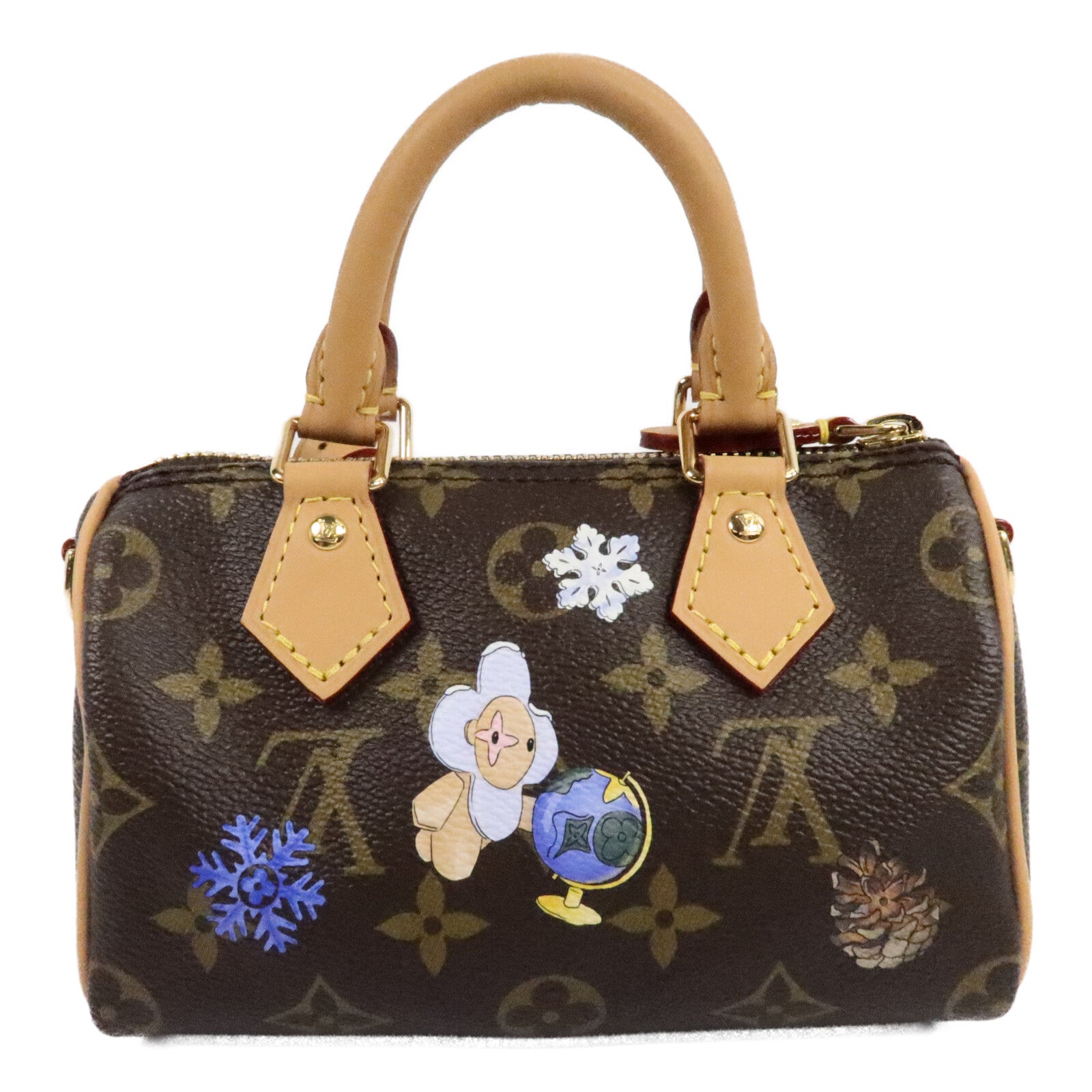 LOUIS VUITTON Monogram Nano Speedy手挽肩背兩用袋