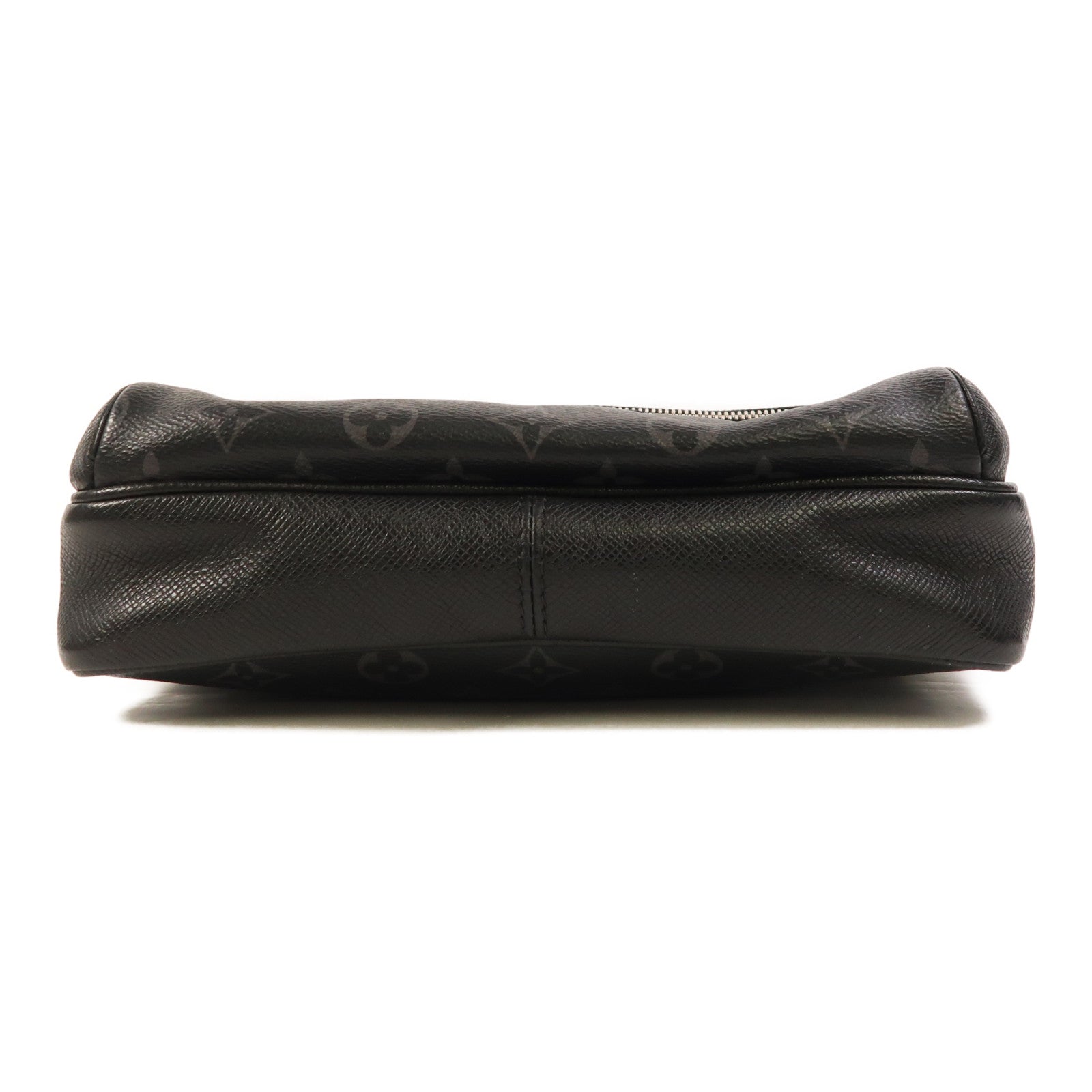 LOUIS VUITTON Monogram Eclipse/Taiga Outdoor Messenger銀扣肩背袋