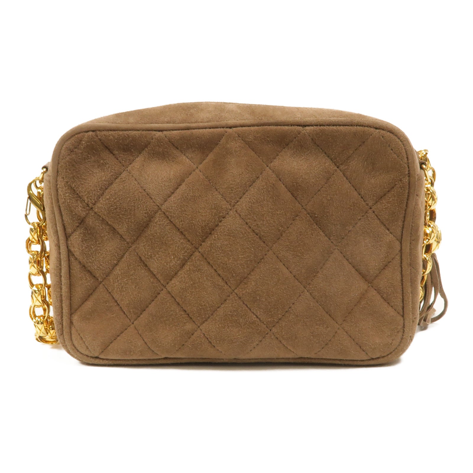CHANEL 麂皮皮革Chain Shoulder鏈帶肩背袋