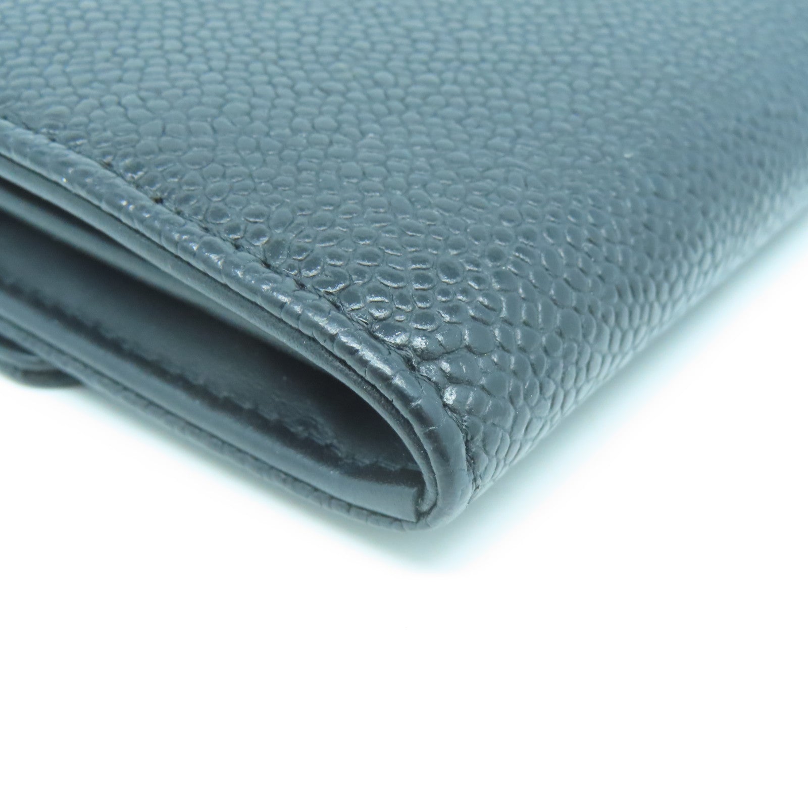 CHANEL Caviar皮革Long Wallet長錢包黑色