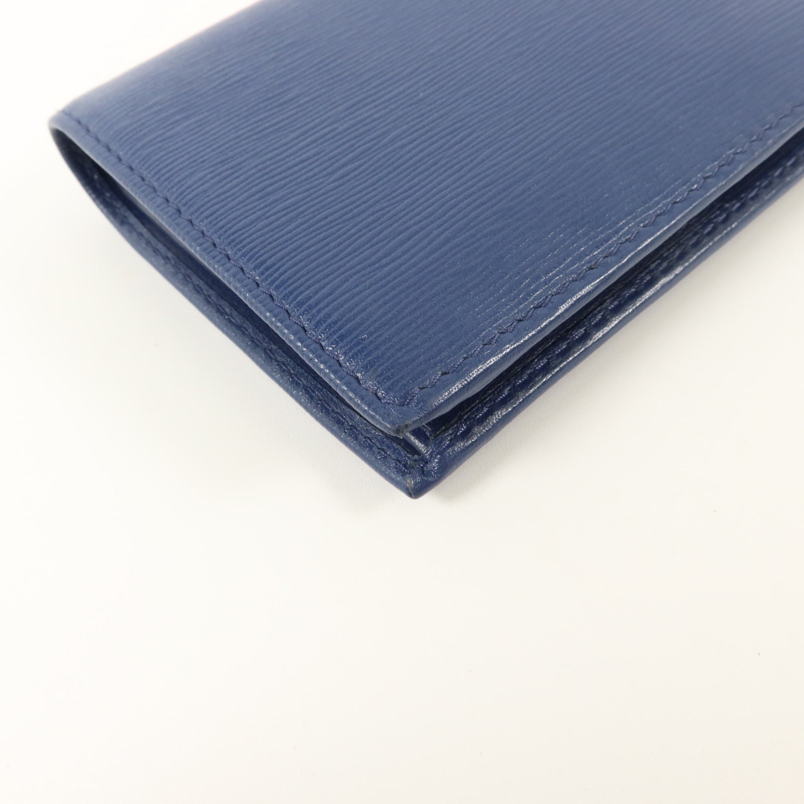 PRADA 牛皮皮革Bifold Wallet金扣錢包