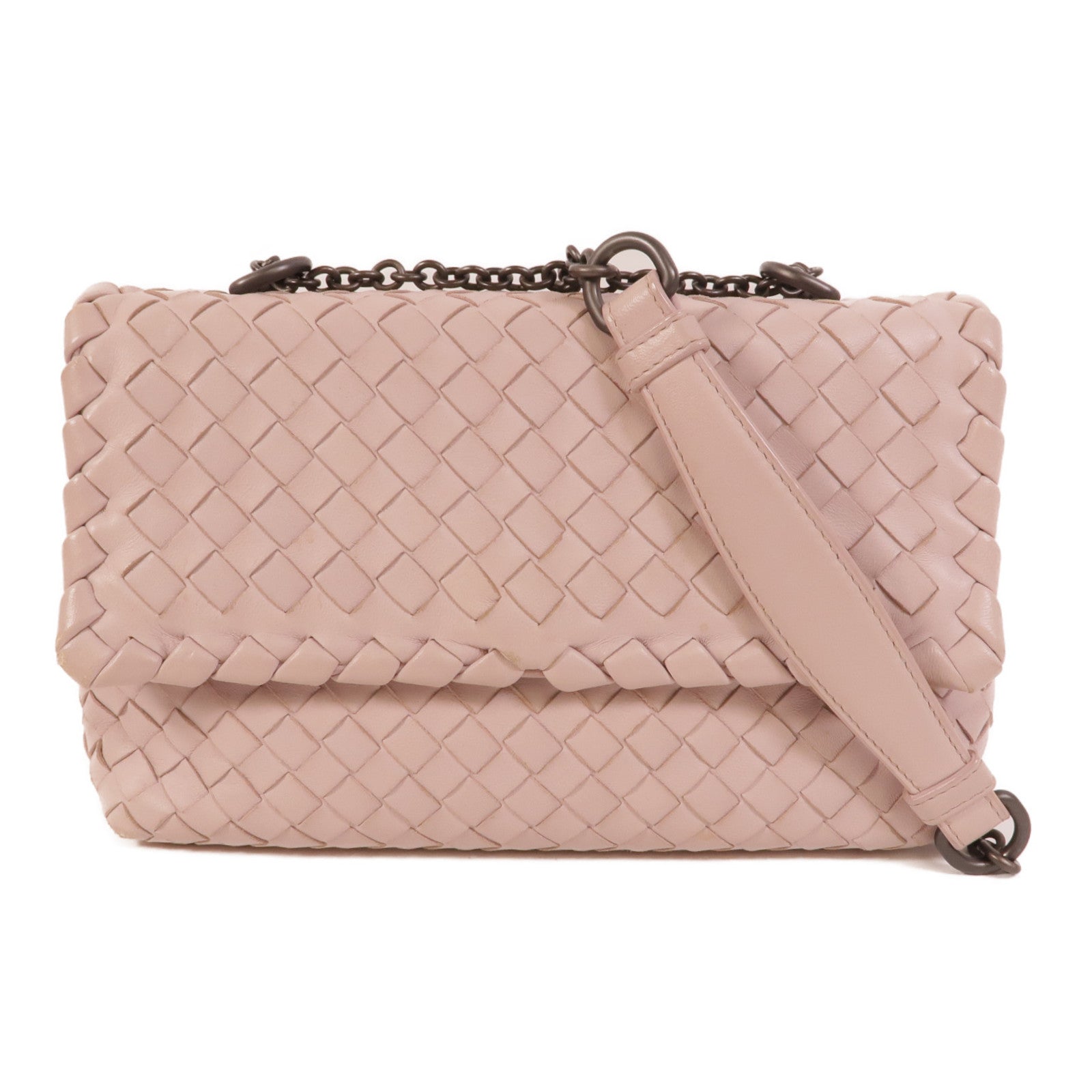 BOTTEGA VENETA 羊皮皮革Olimpia Bag鏈帶肩背袋