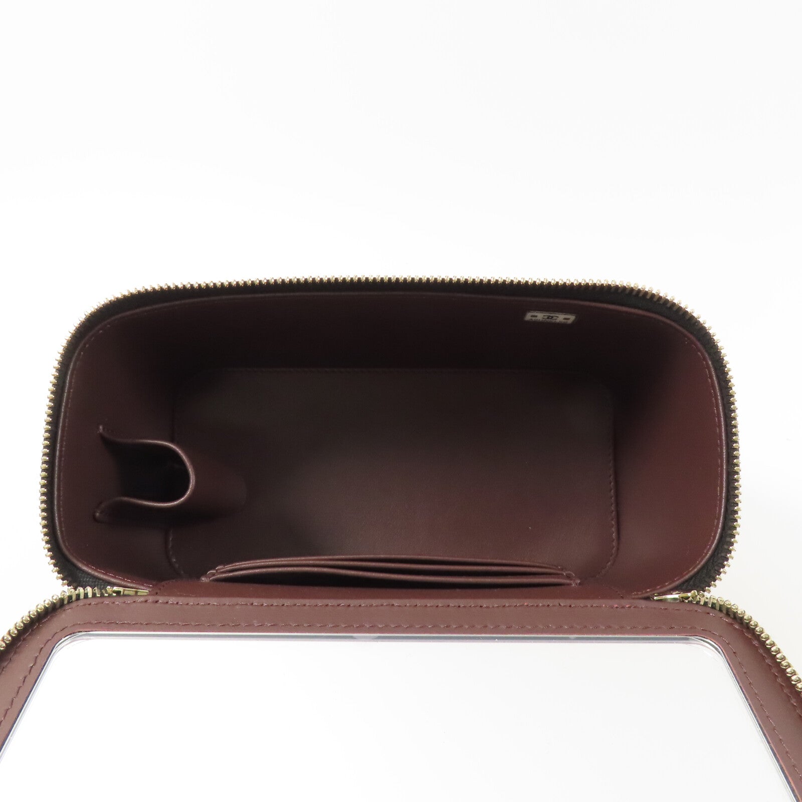 CHANEL 牛皮皮革Vanity Case鏈帶肩背袋