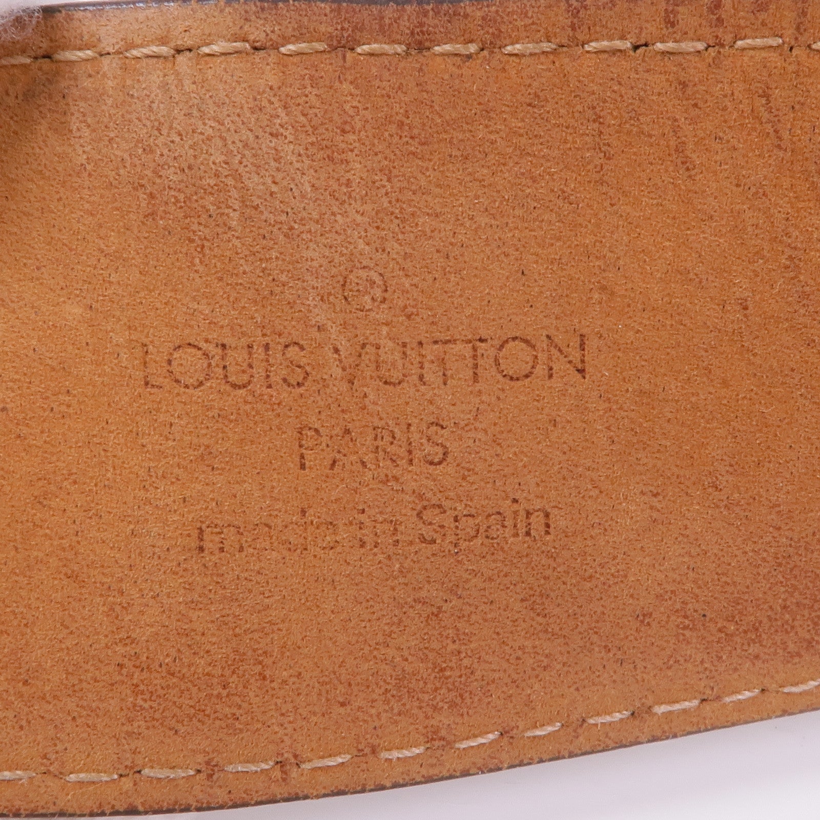 LOUIS VUITTON Monogram Belt金扣皮帶