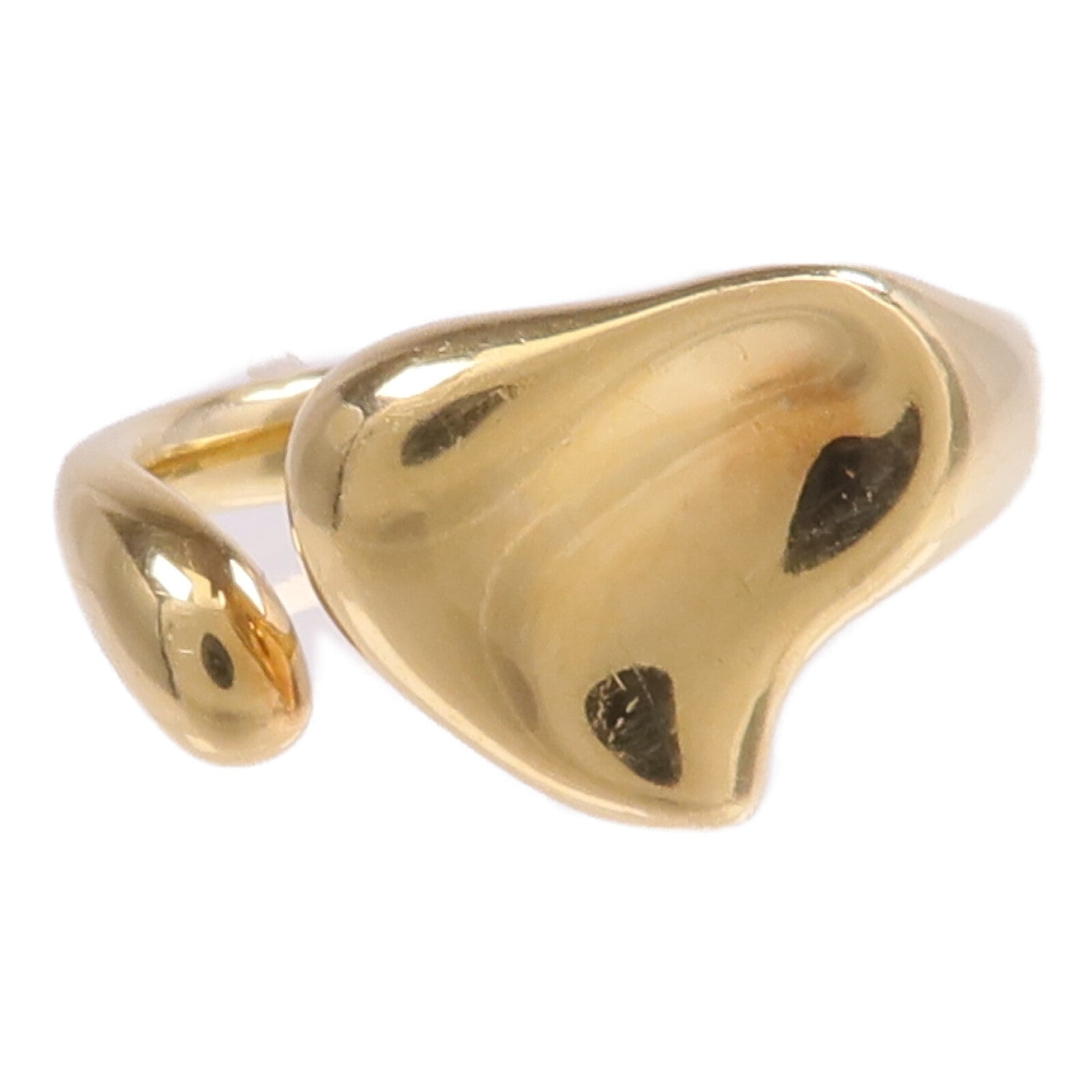 TIFFANY＆CO 18K黃金Open Heart Ring戒指US#5