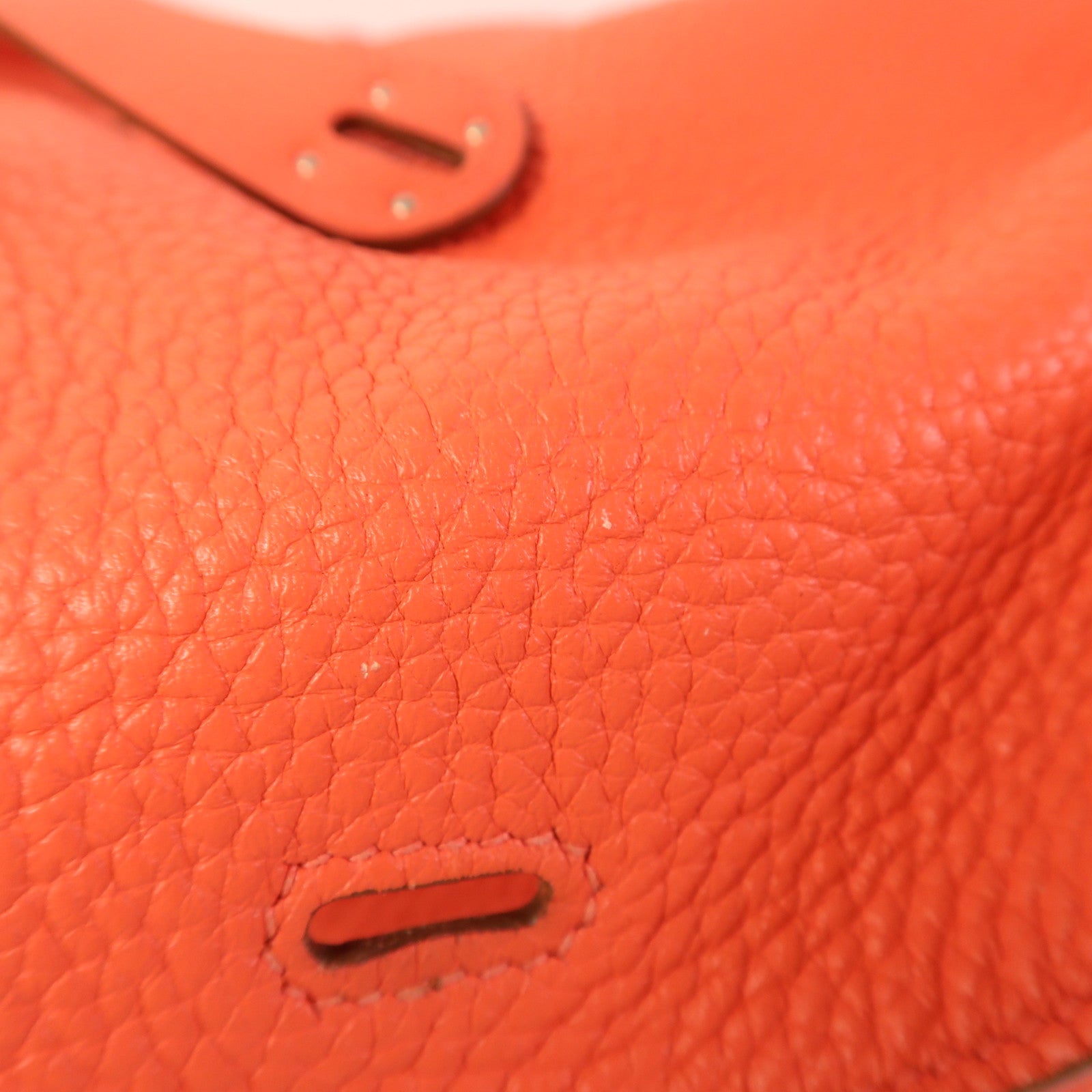 HERMES Clemence皮革Lindy 26銀扣手挽肩背兩用袋Rose Jaipur