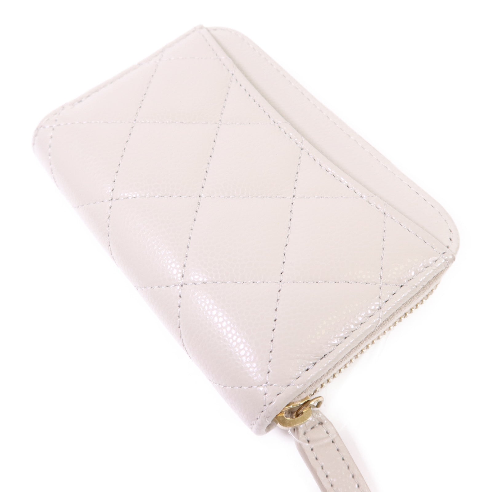 CHANEL 牛皮皮革Coin Case金扣零錢包