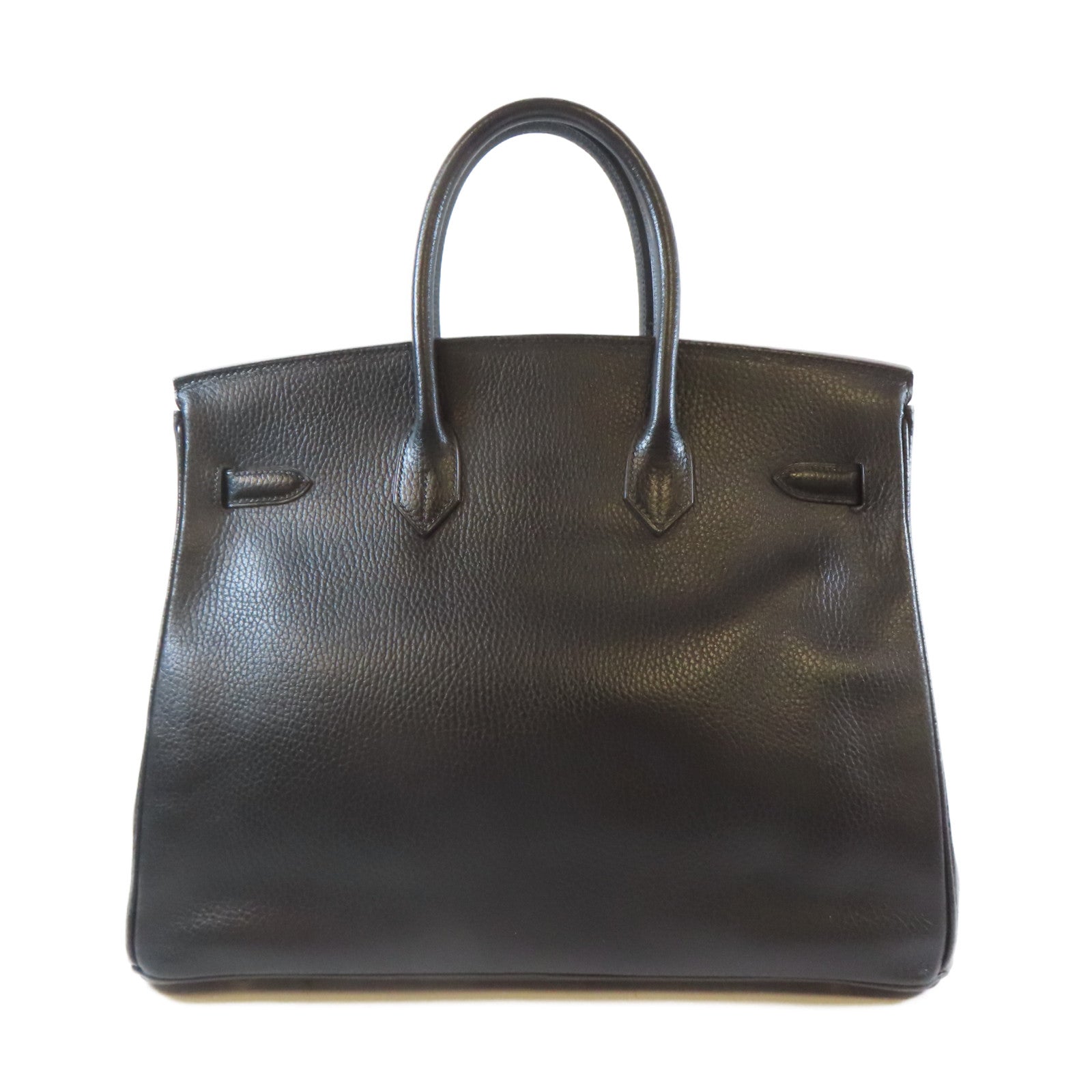 HERMES Togo皮革Birkin 35金扣手挽袋黑色