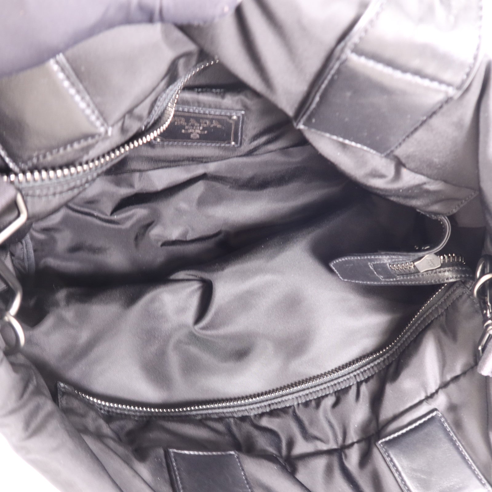 PRADA 尼龍2 Way Shoulder Bag銀扣手挽肩背兩用袋