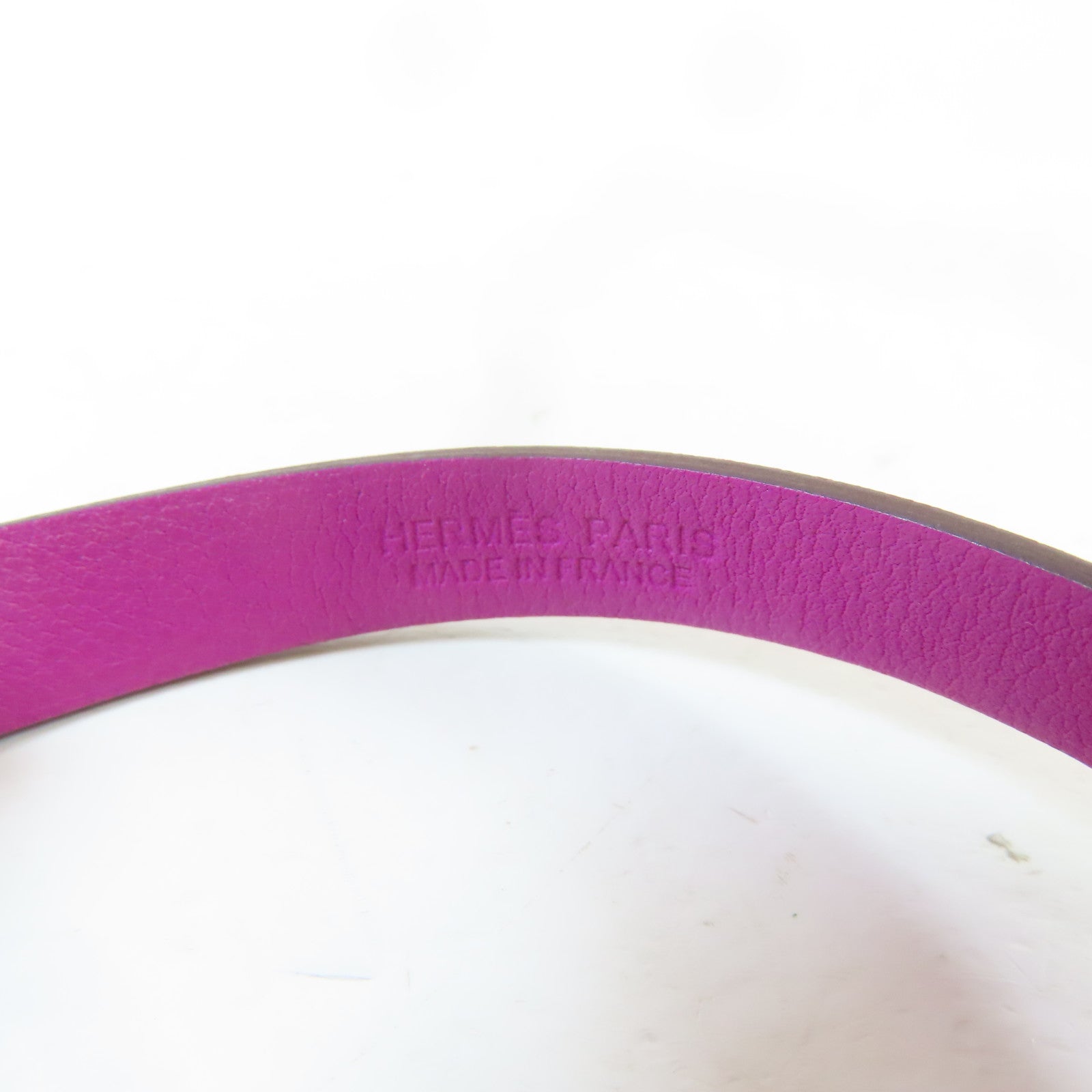 HERMES 【激減優惠】Swift皮革Medor Infini Double Tour Bracelet金扣手鐲Rouge Tomate/番茄紅色/Tosca/桃紫色#14.25cm