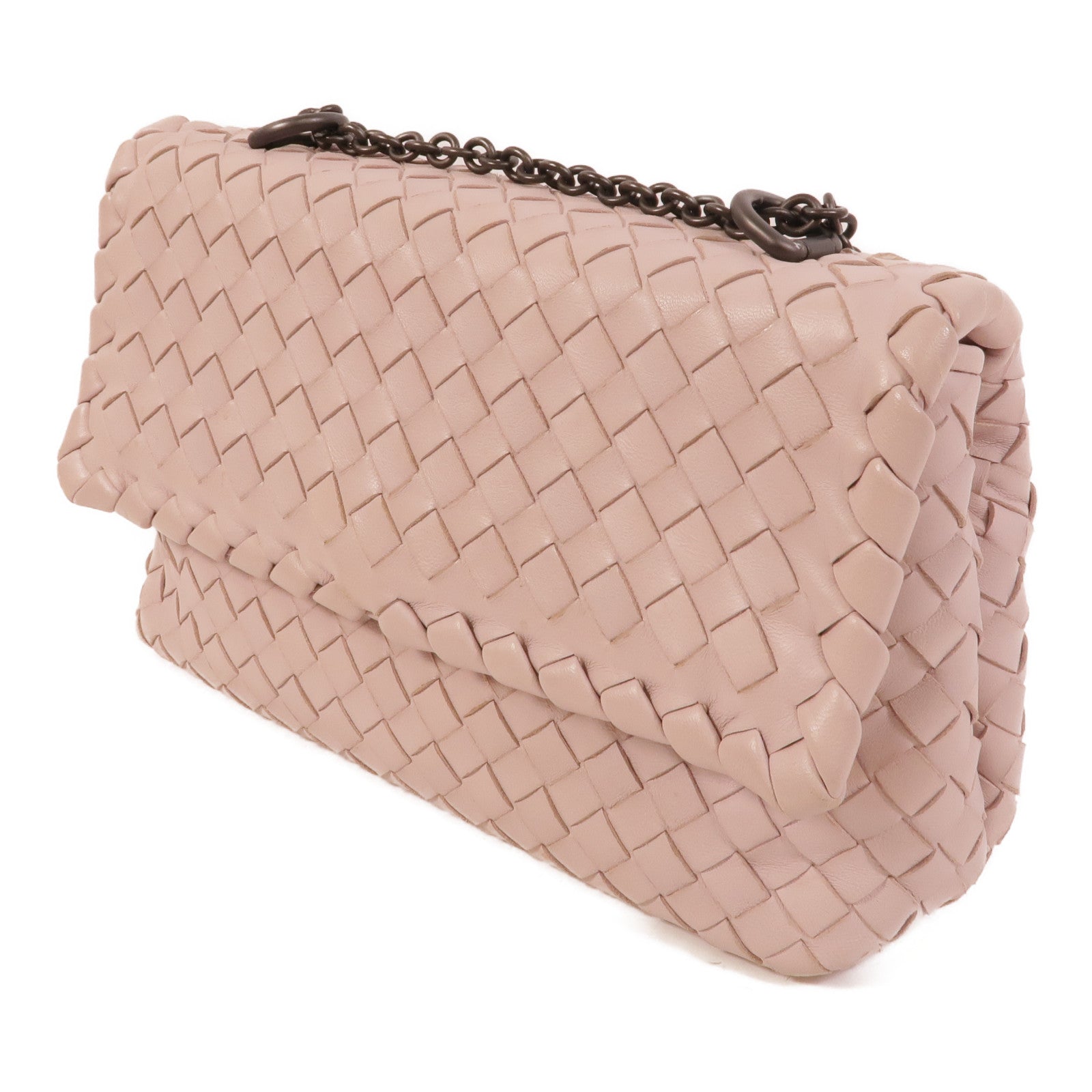 BOTTEGA VENETA 羊皮皮革Olimpia Bag鏈帶肩背袋