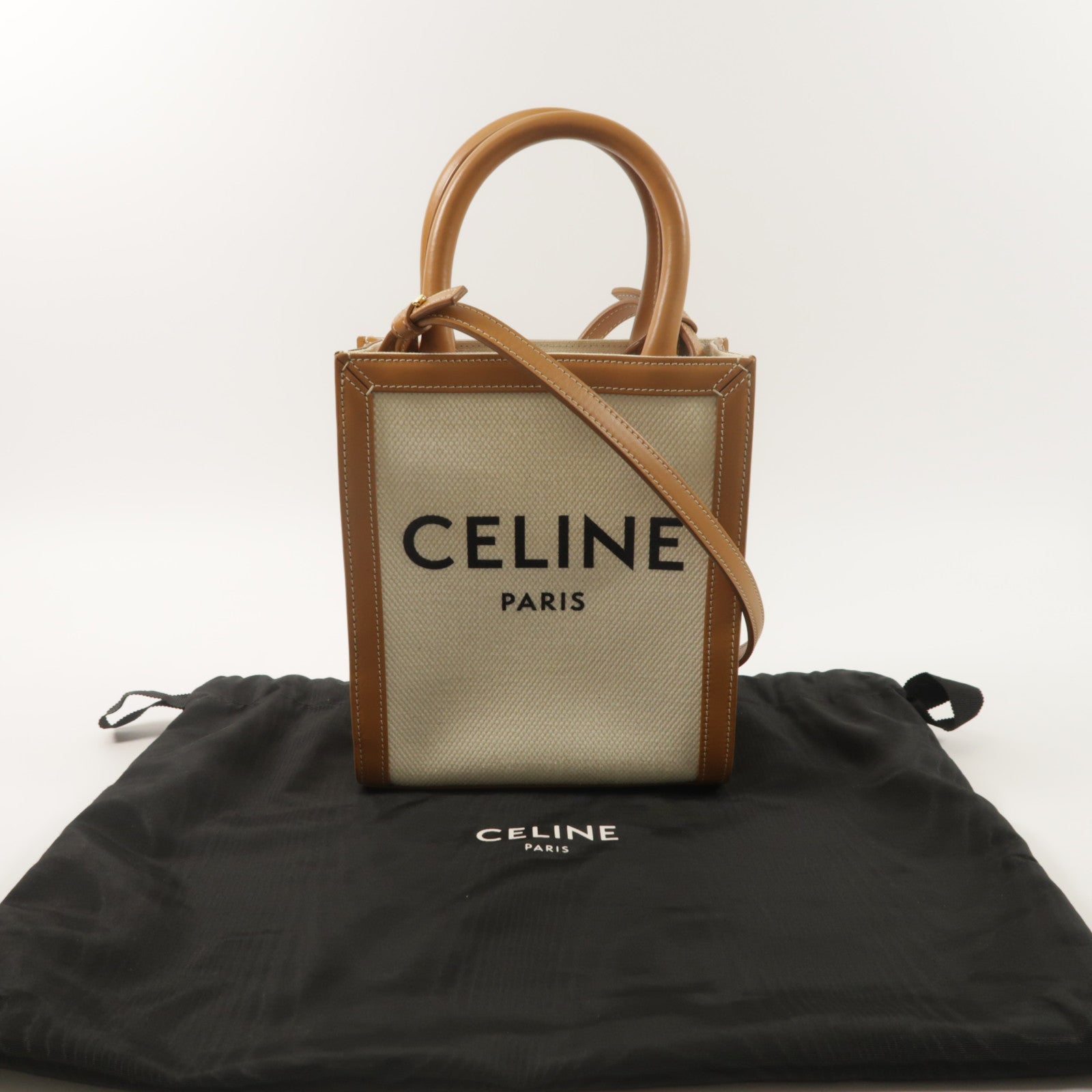 CELINE 帆布Mini Vertical Cabas手挽袋