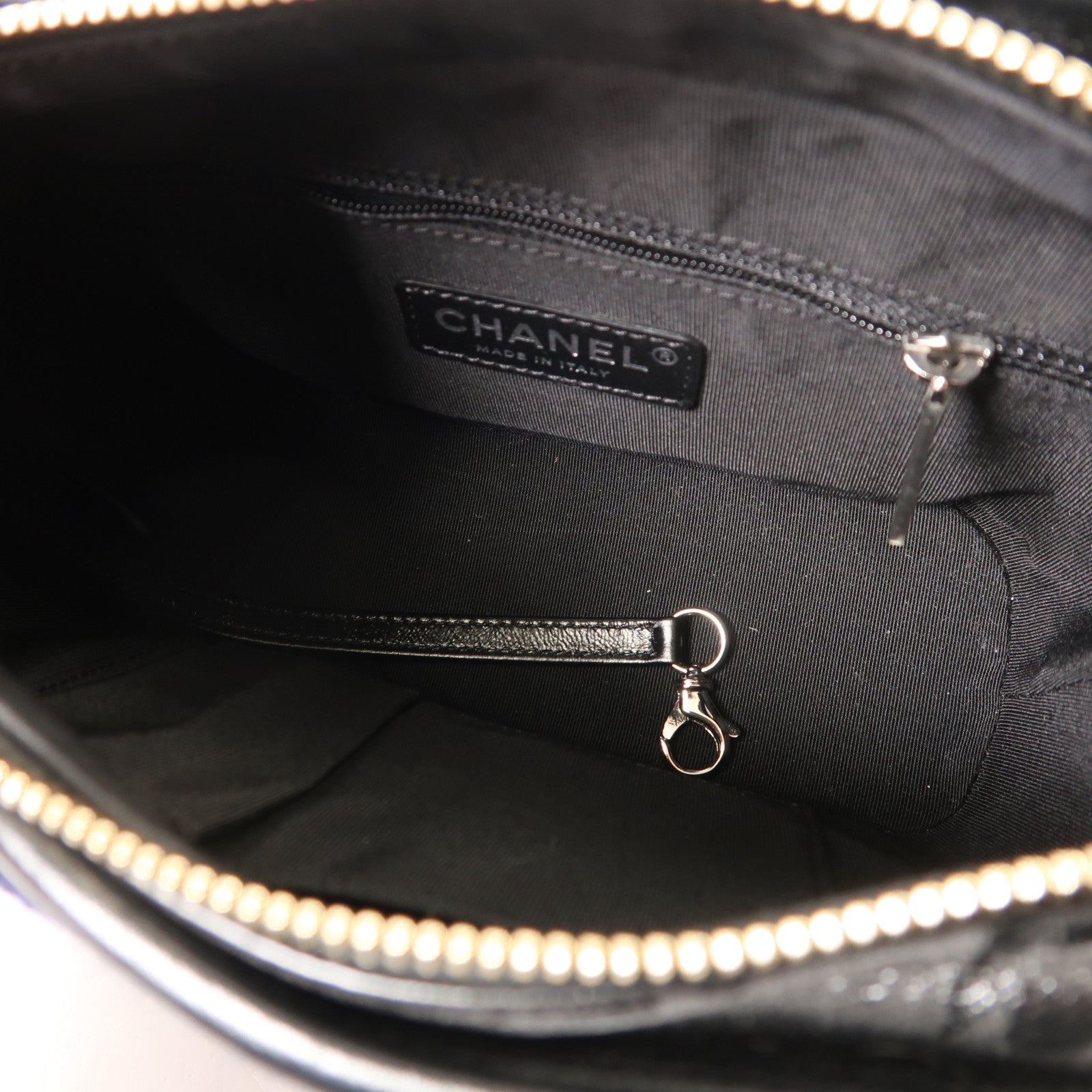 CHANEL 羊毛/皮革Gabrielle Small鏈帶肩背袋