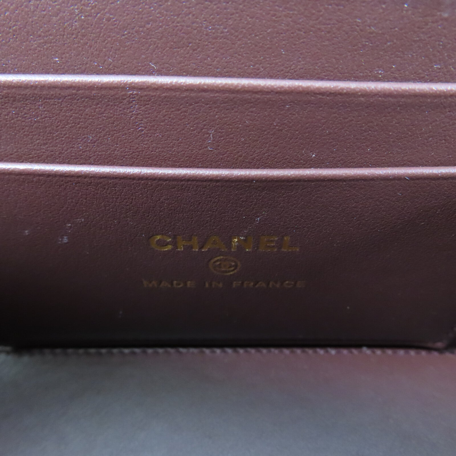 CHANEL 牛皮皮革Vanity Case鏈帶肩背袋