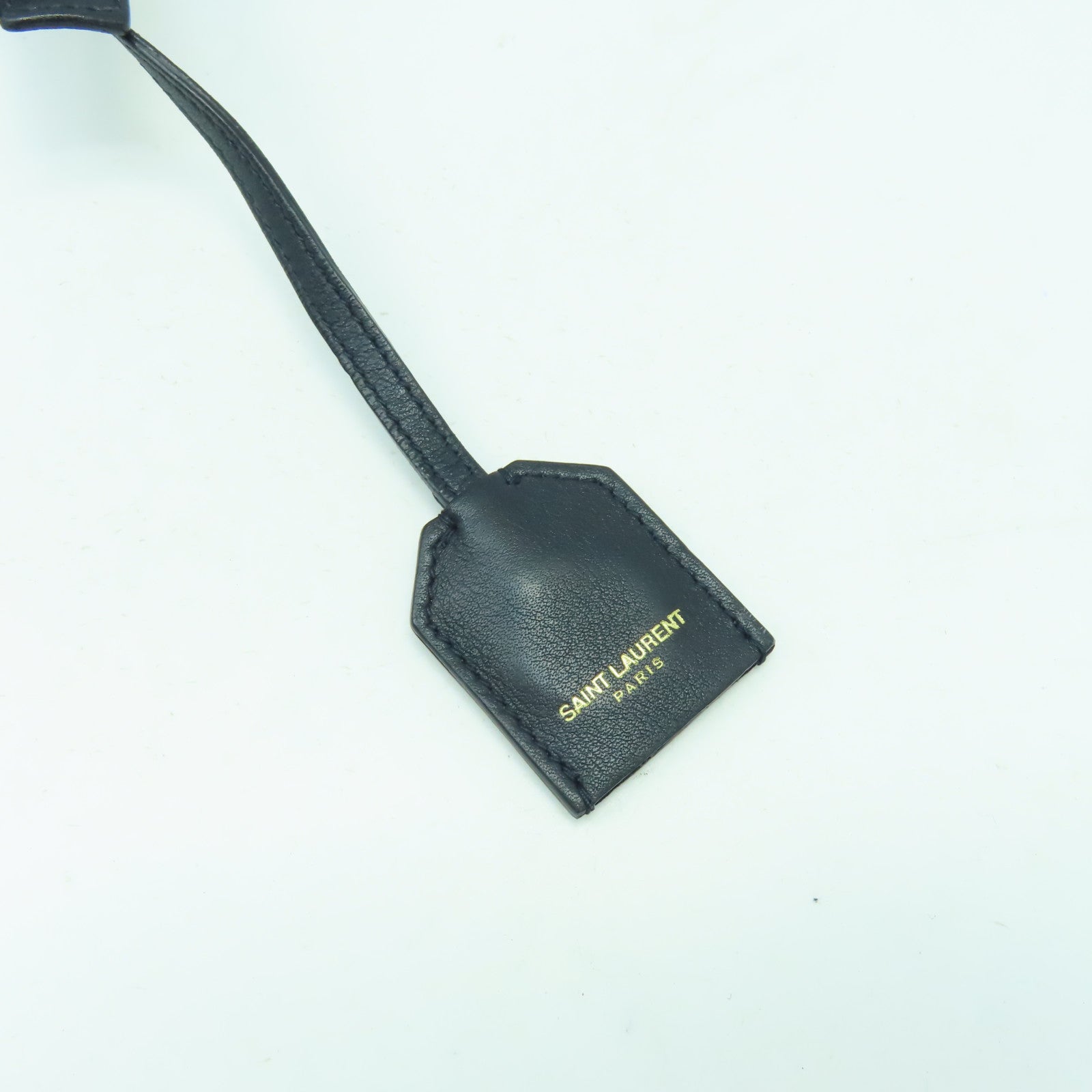 SAINT LAURENT 牛皮皮革2 Way Shoulder Bag金扣手挽肩背兩用袋深藍色