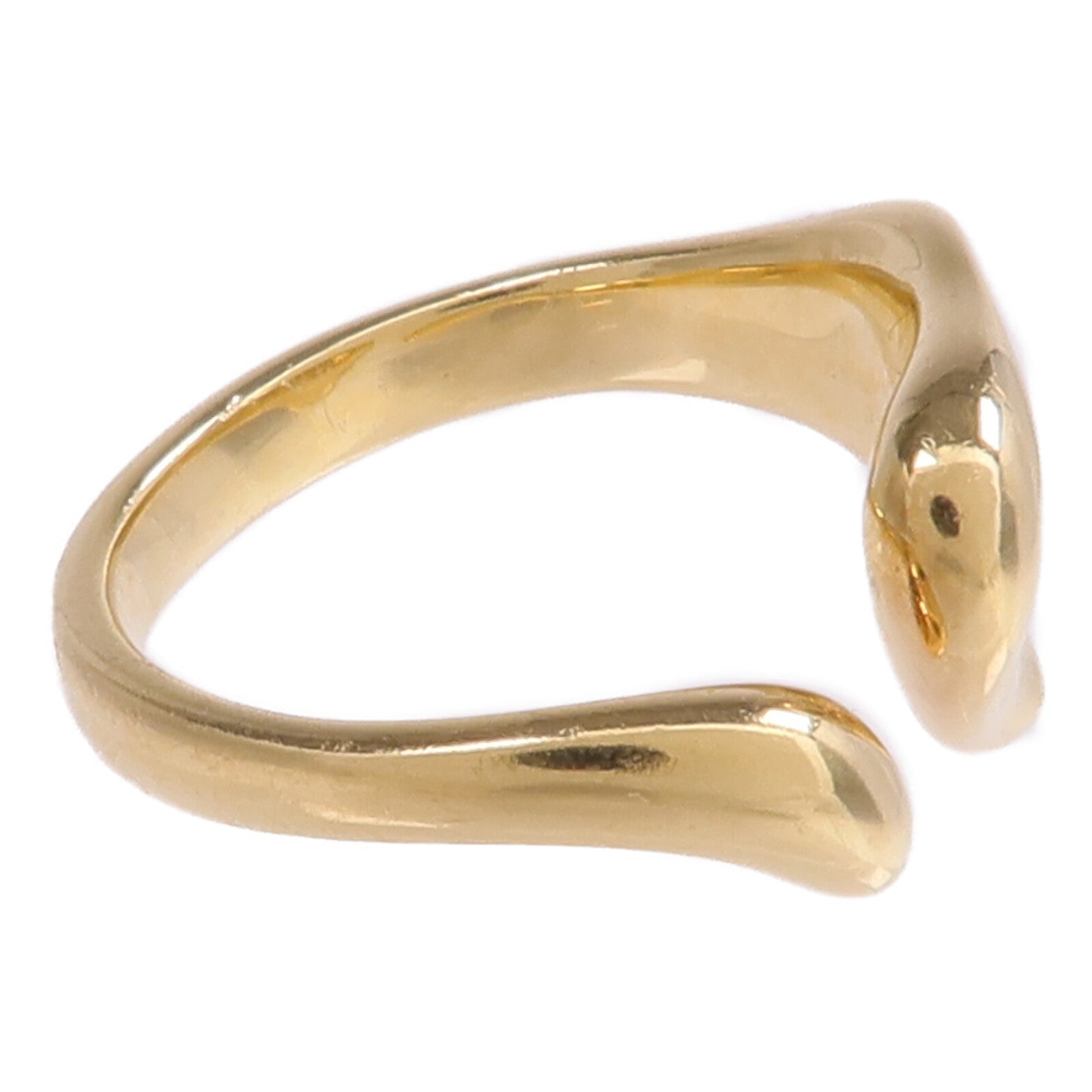TIFFANY＆CO 18K黃金Open Heart Ring戒指US#5