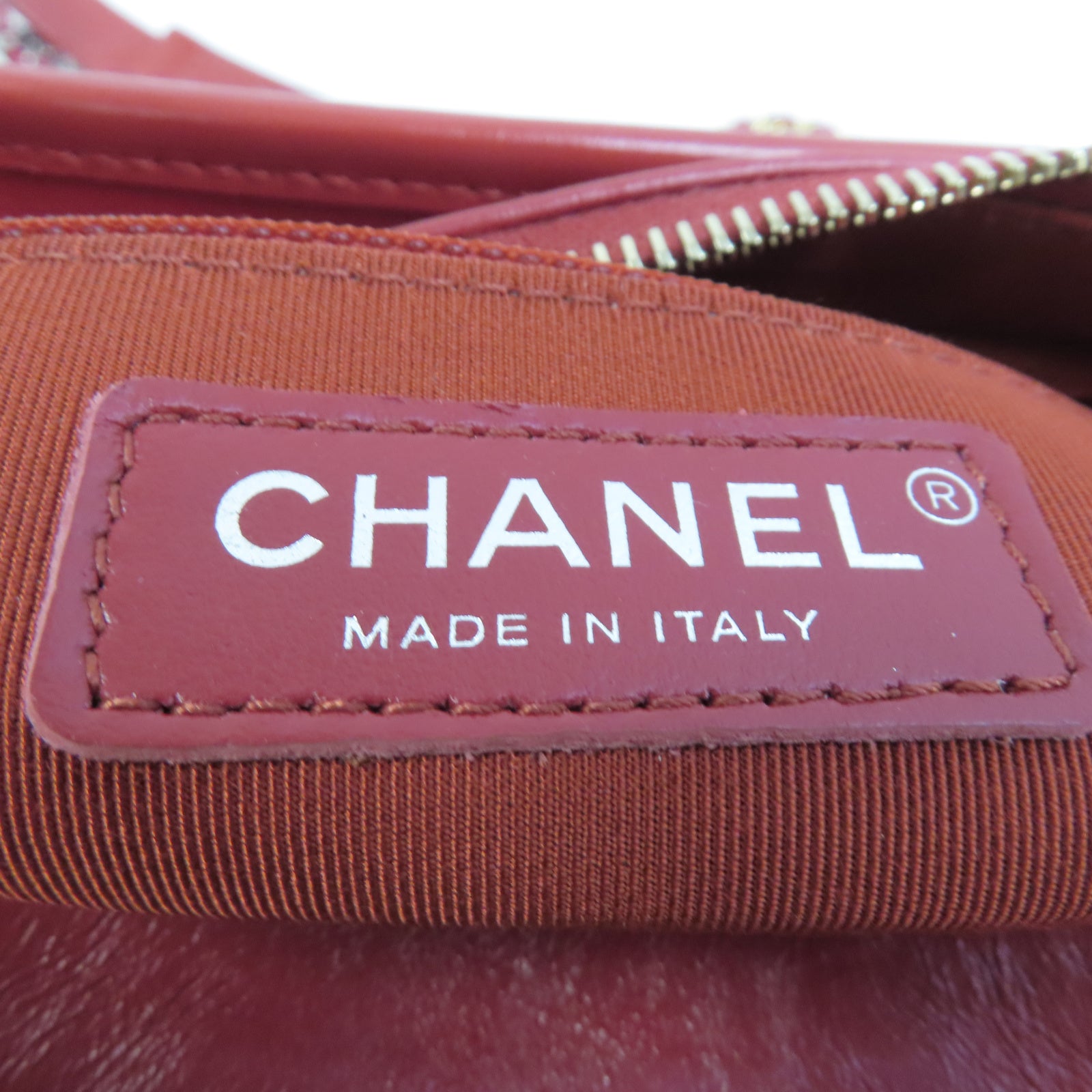 CHANEL (PRICE DOWN) CC Gabrielle Small Chain Shoulder Bag Calfskin Leather A91810 Red