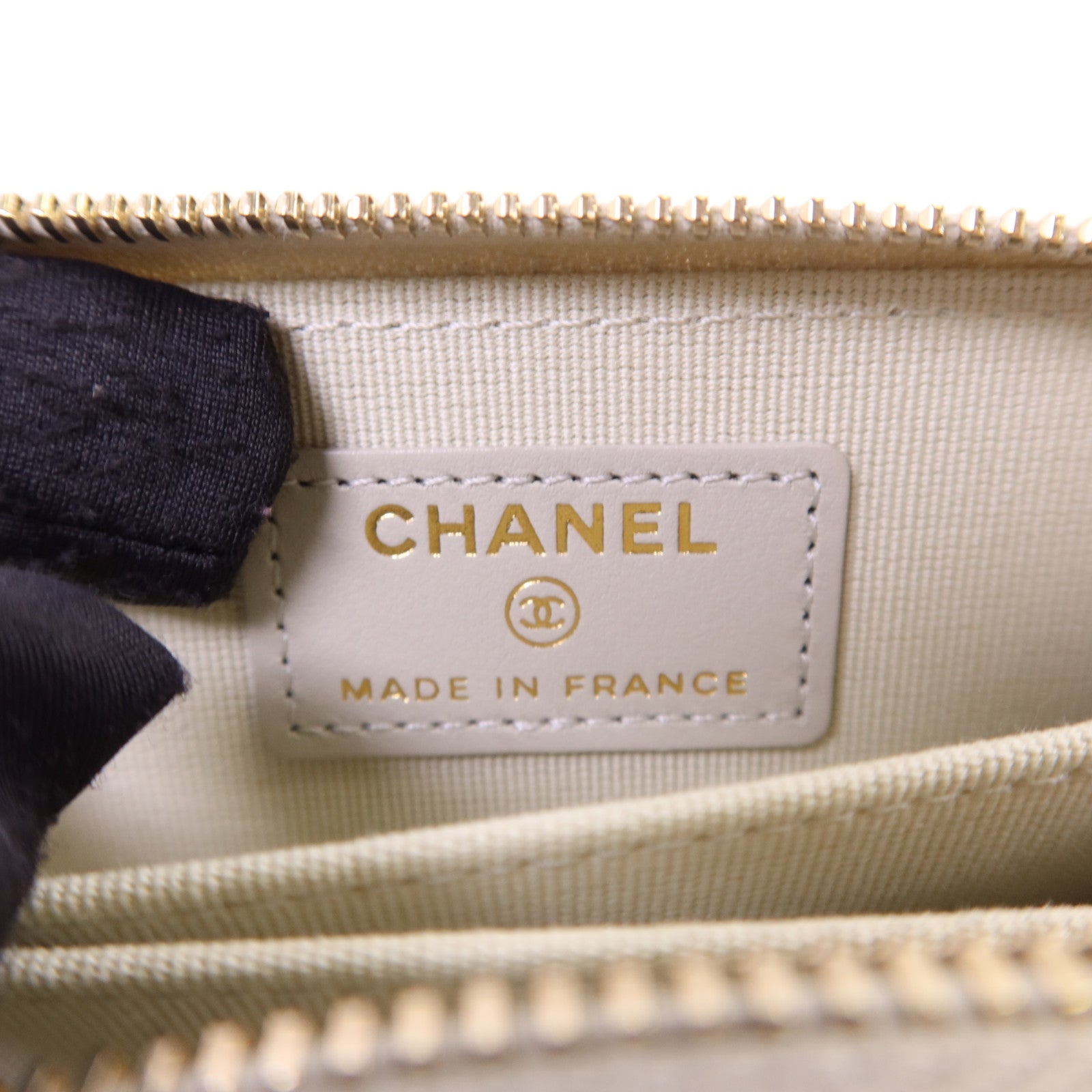 CHANEL 牛皮皮革Coin Case金扣零錢包