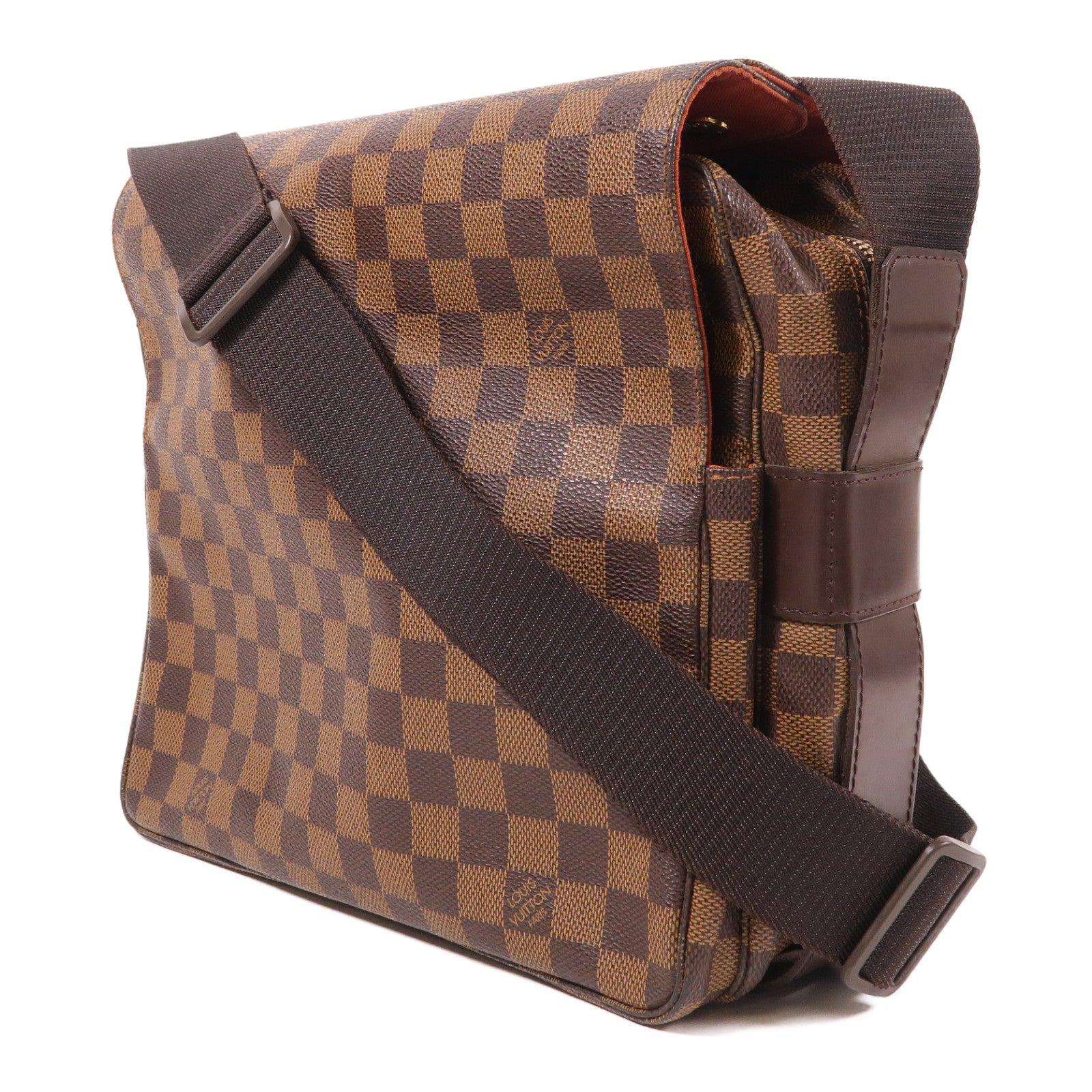 LOUIS VUITTON LV GHW Naviglio Shoulder Messenger Bag N45255 Damier Brown