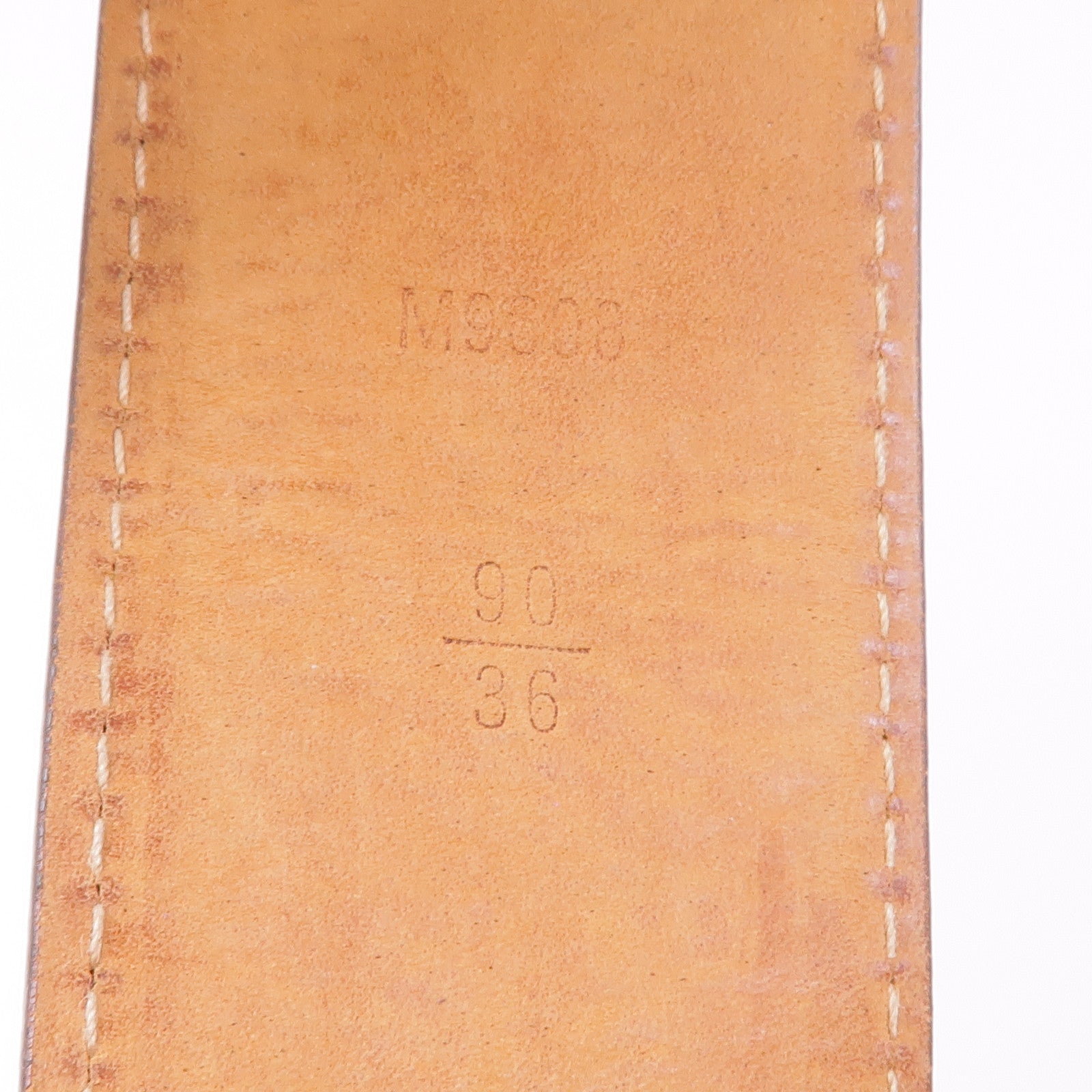 LOUIS VUITTON Monogram Belt金扣皮帶