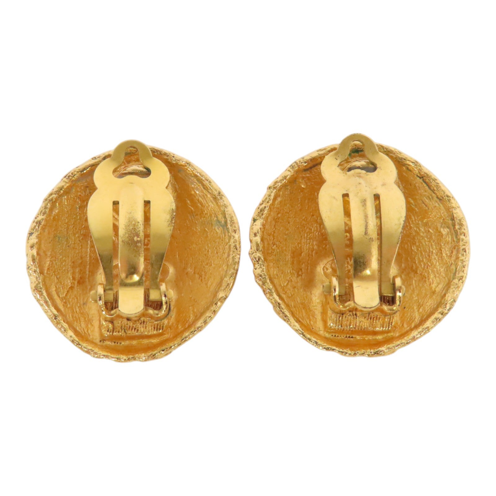 CHANEL 金屬Vintage Round Earring金扣耳環