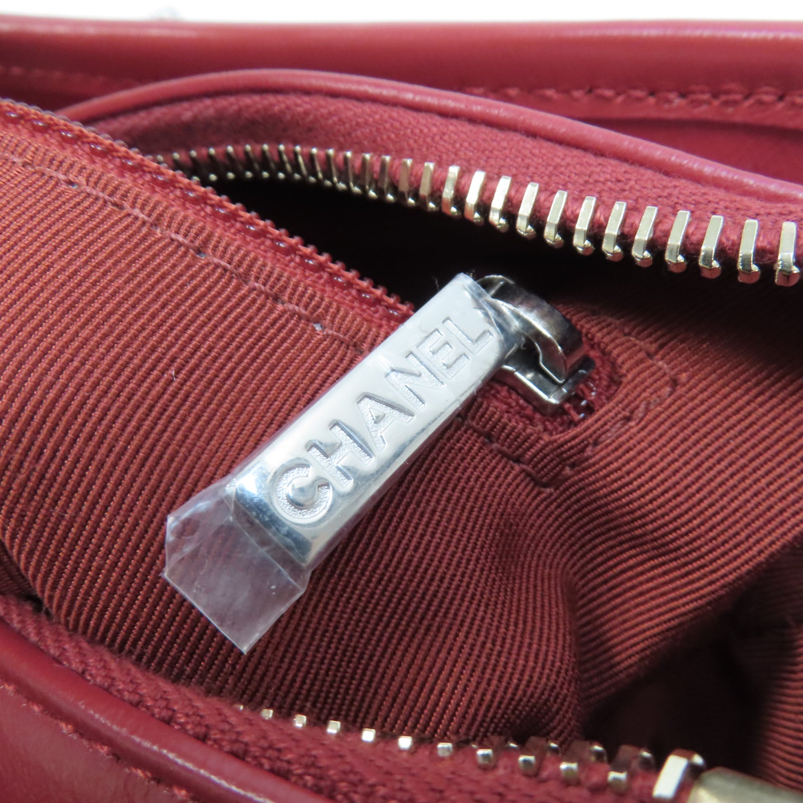 CHANEL (PRICE DOWN) CC Gabrielle Small Chain Shoulder Bag Calfskin Leather A91810 Red