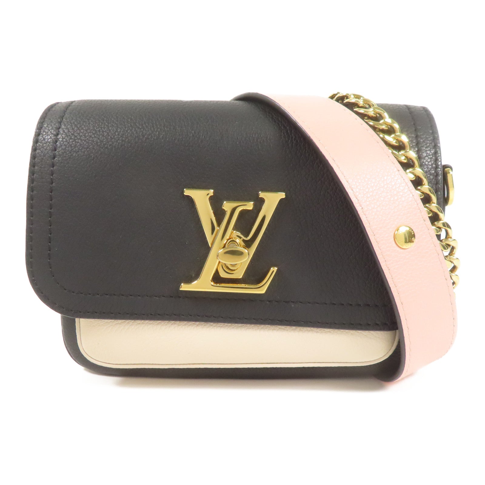LOUIS VUITTON 牛皮皮革Lockme Tender金扣手挽肩背兩用袋