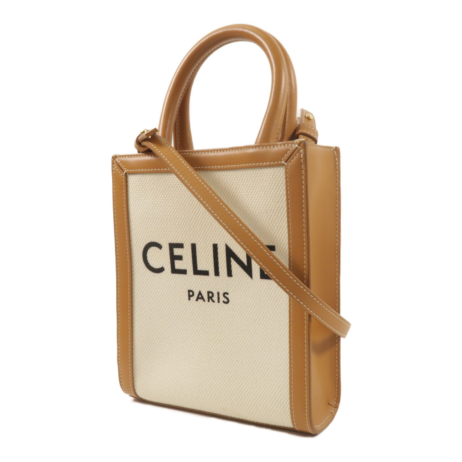 CELINE 帆布Mini Vertical Cabas手挽袋