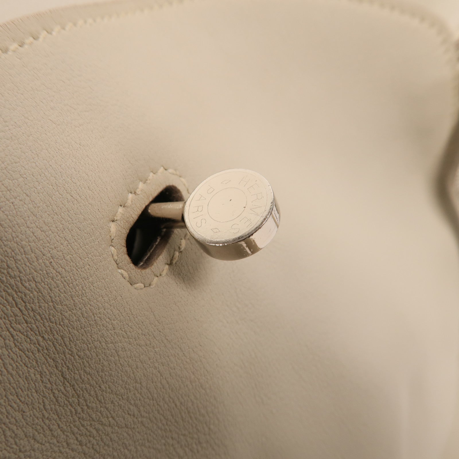 HERMES Swift皮革Lindy 34銀扣手挽肩背兩用袋Gris Perle