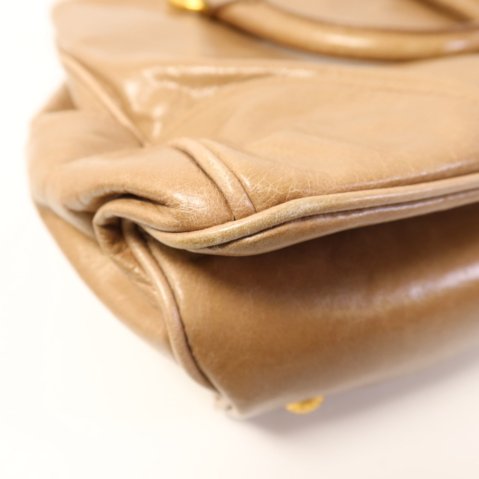 PRADA 牛皮皮革2 Way Shoulder金扣手挽肩背兩用袋