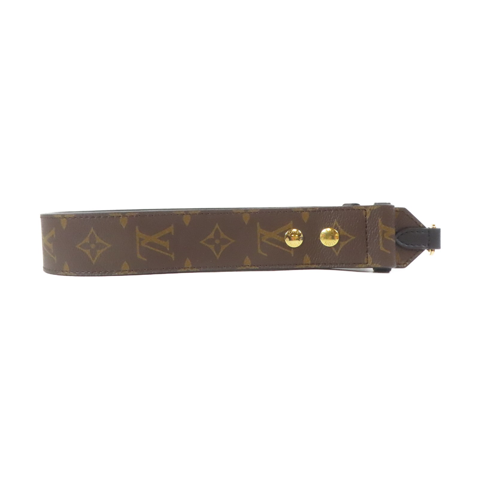 LOUIS VUITTON Monogram Bandouliere Strap金扣肩背帶啡色