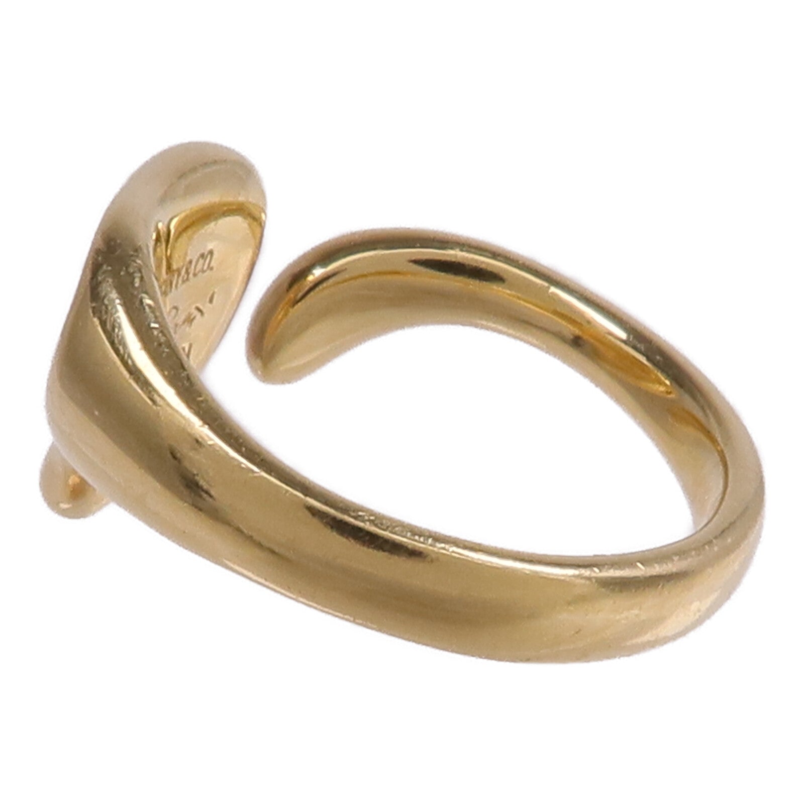 TIFFANY＆CO 18K黃金Open Heart Ring戒指US#5
