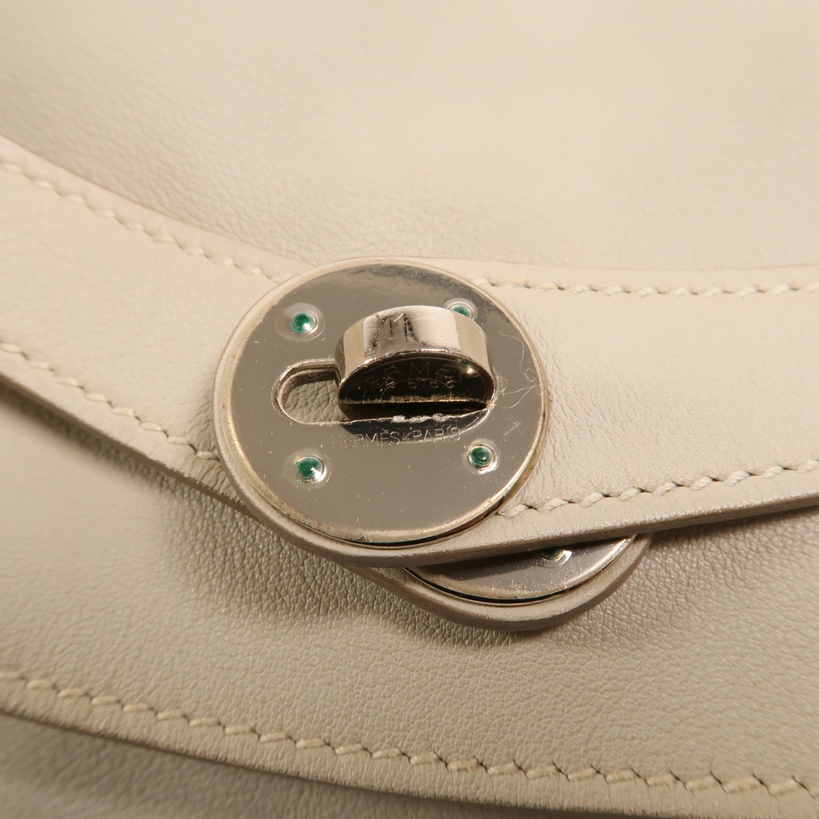 HERMES Swift皮革Lindy 34銀扣手挽肩背兩用袋Gris Perle