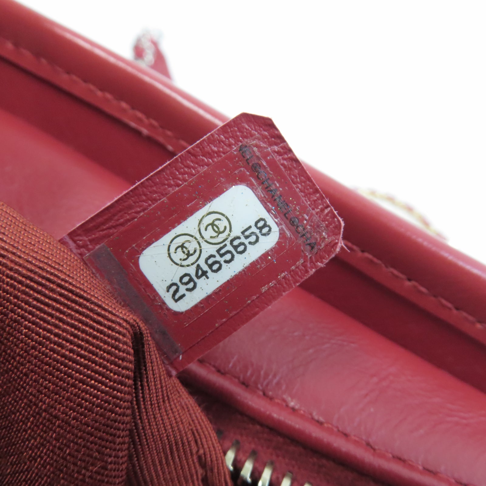 CHANEL (PRICE DOWN) CC Gabrielle Small Chain Shoulder Bag Calfskin Leather A91810 Red