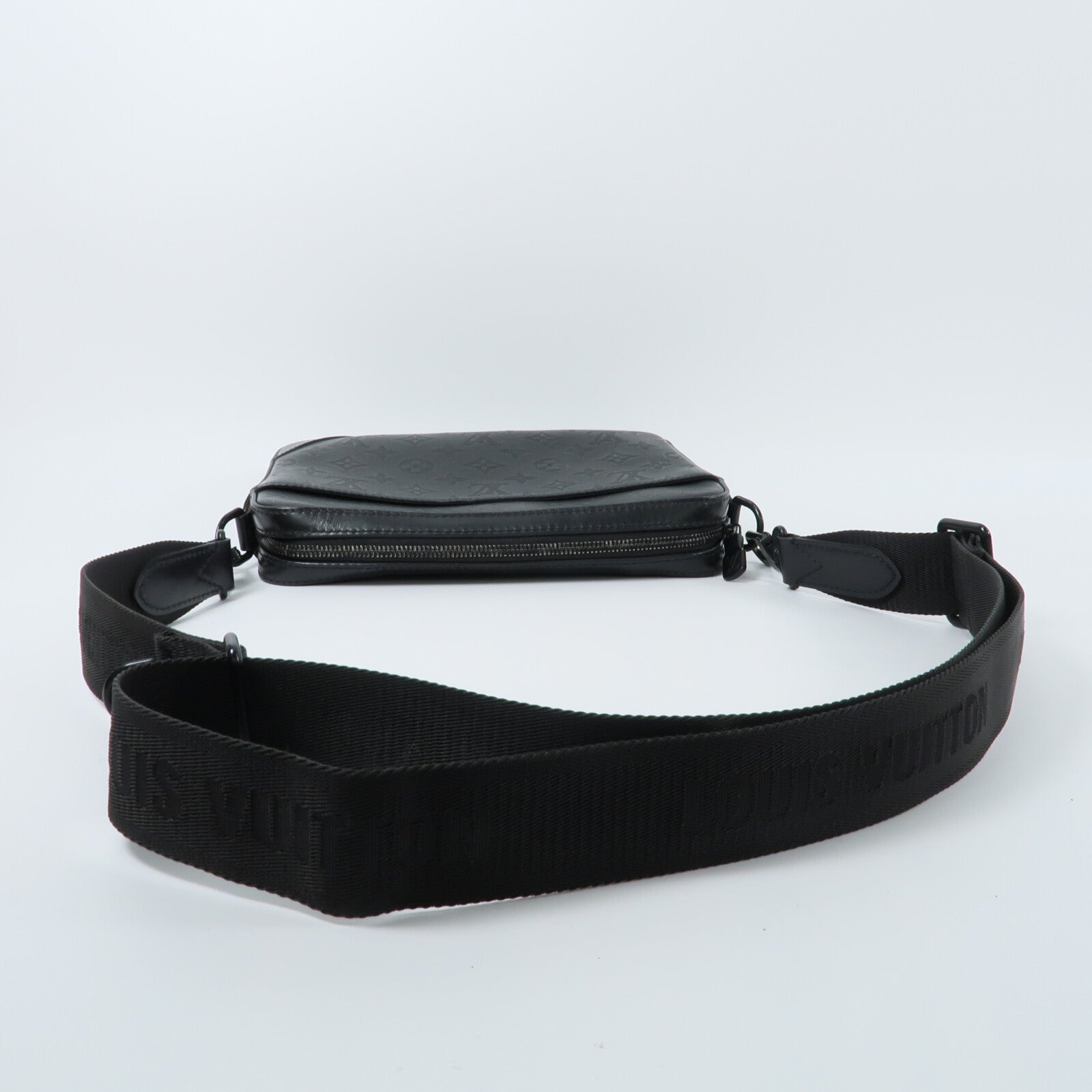 LOUIS VUITTON Monogam Shadow Dou Messenger Bag肩背袋