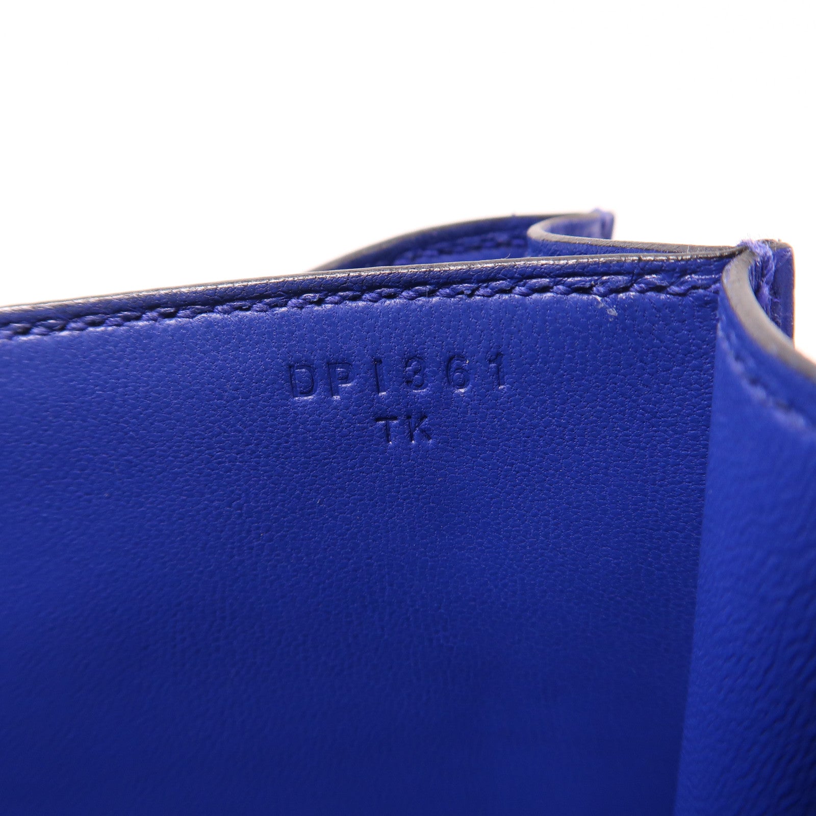 HERMES 【激減優惠】Swift皮革Constance Mini銀扣肩背袋Blue