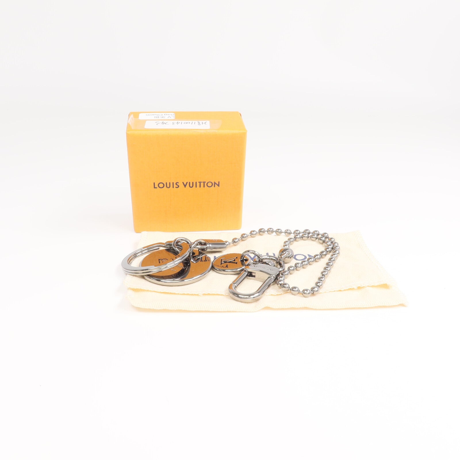 LOUIS VUITTON 金屬/Monogram Eclipse Portecle Chaine Monogram ID錢包鏈