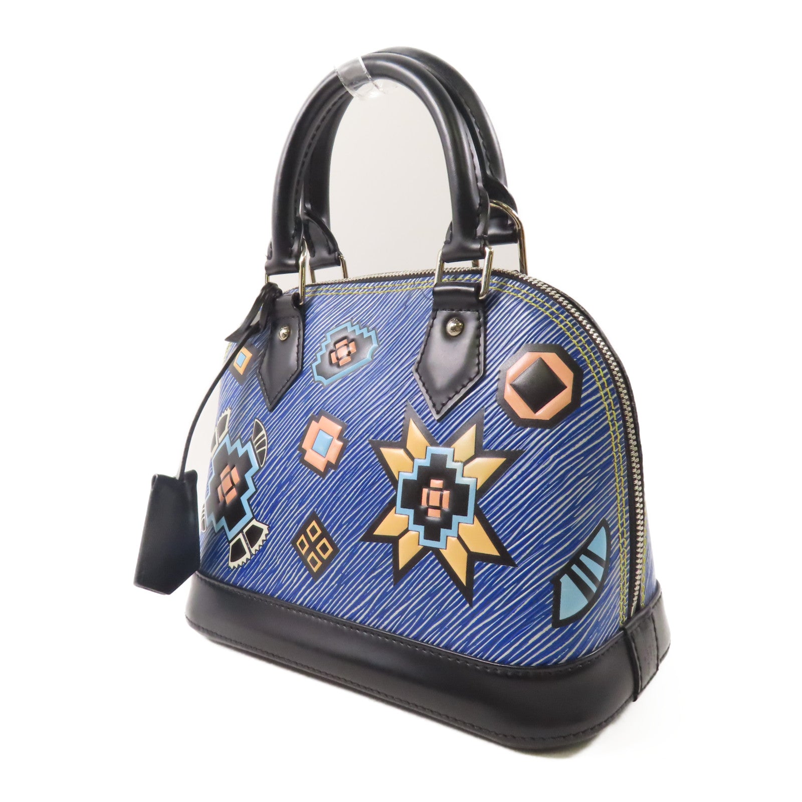 LOUIS VUITTON Epi Alma BB銀扣手挽肩背兩用袋