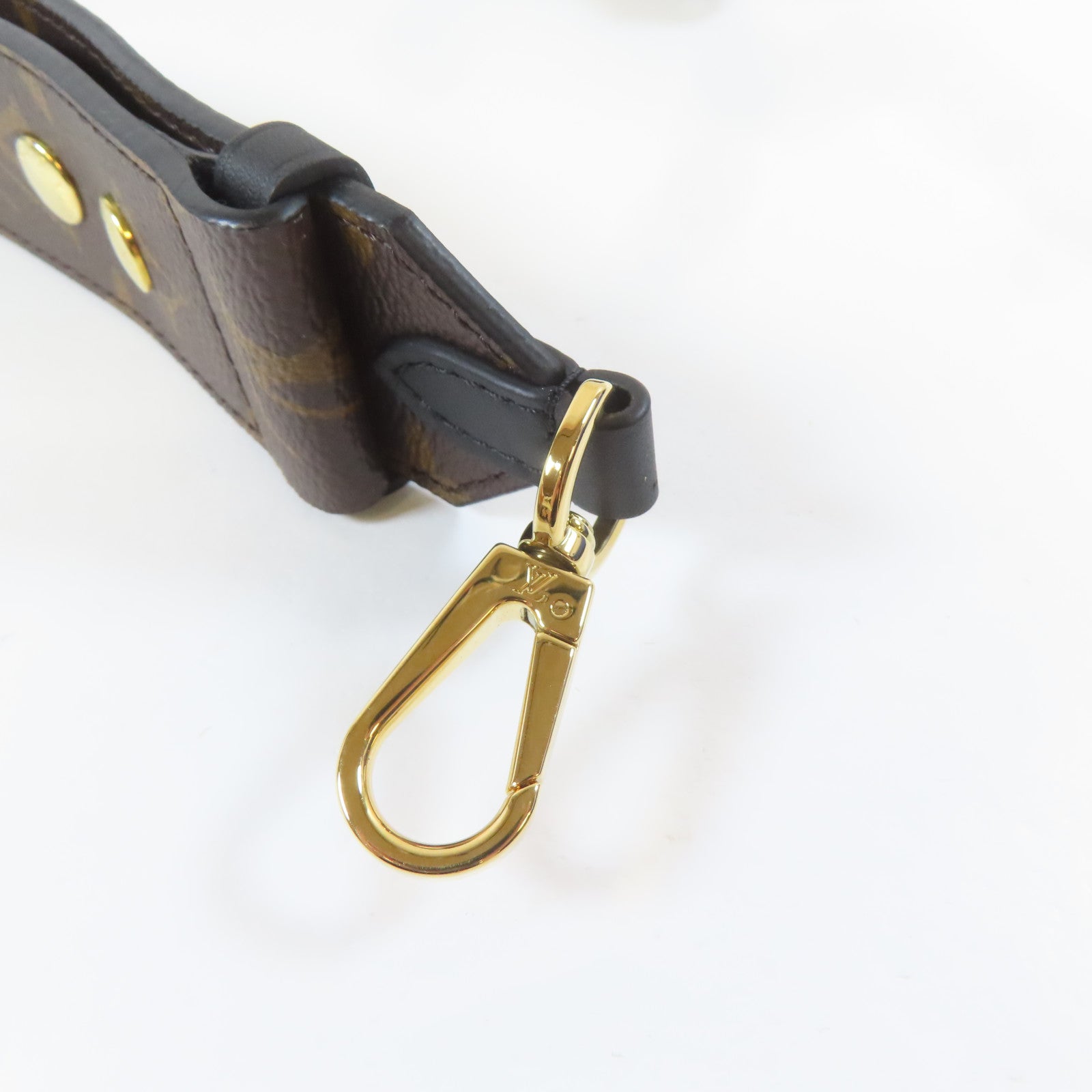 LOUIS VUITTON Monogram Bandouliere Strap金扣肩背帶啡色