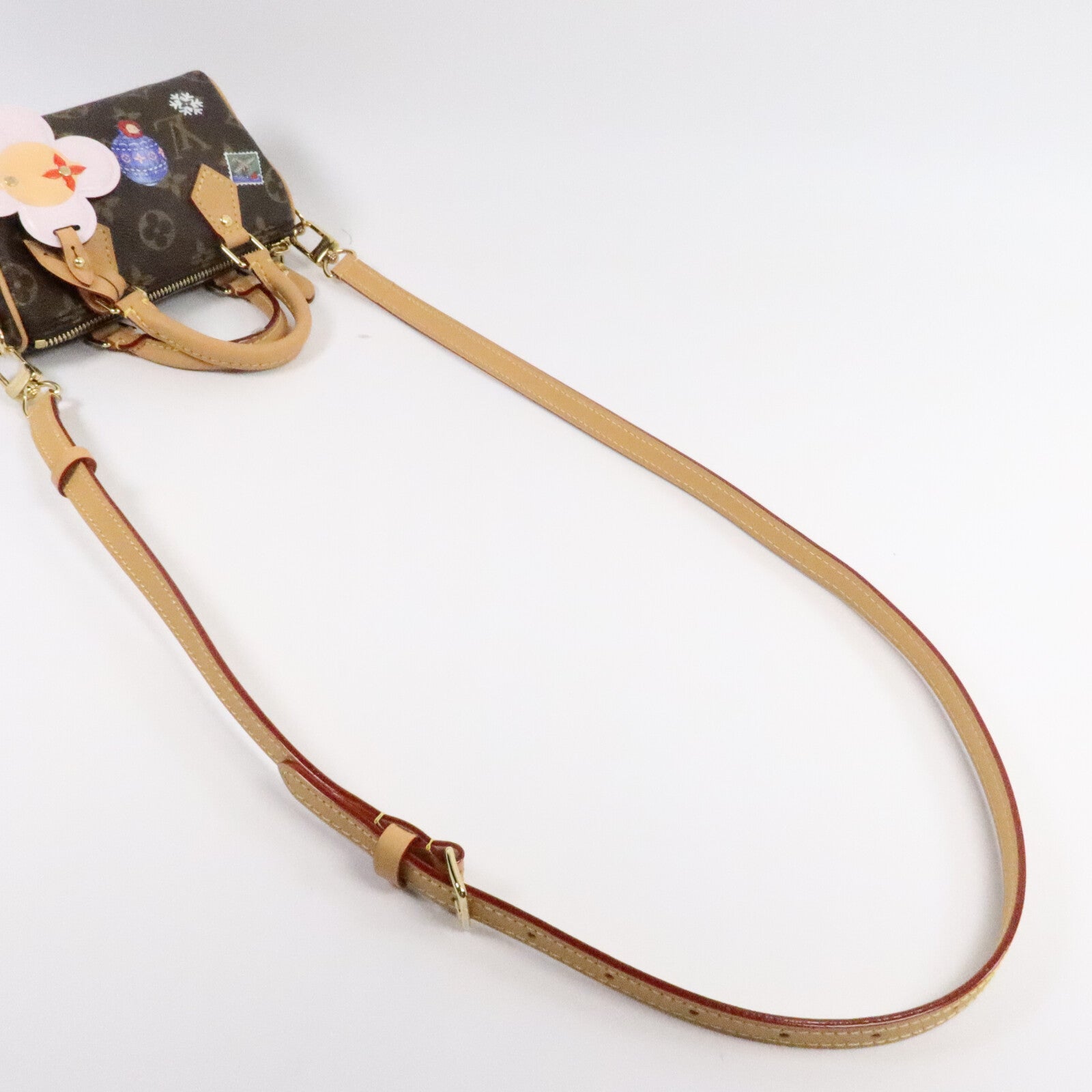 LOUIS VUITTON Monogram Nano Speedy手挽肩背兩用袋