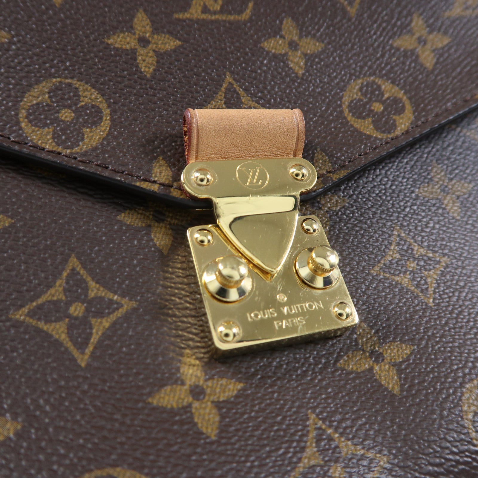 LOUIS VUITTON Monogram Pochette Metis MM金扣手挽肩背兩用袋啡色
