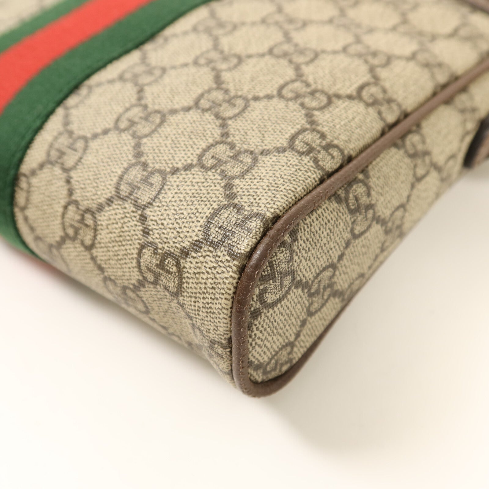 GUCCI 塗層帆布Ophidia GG金扣肩背袋
